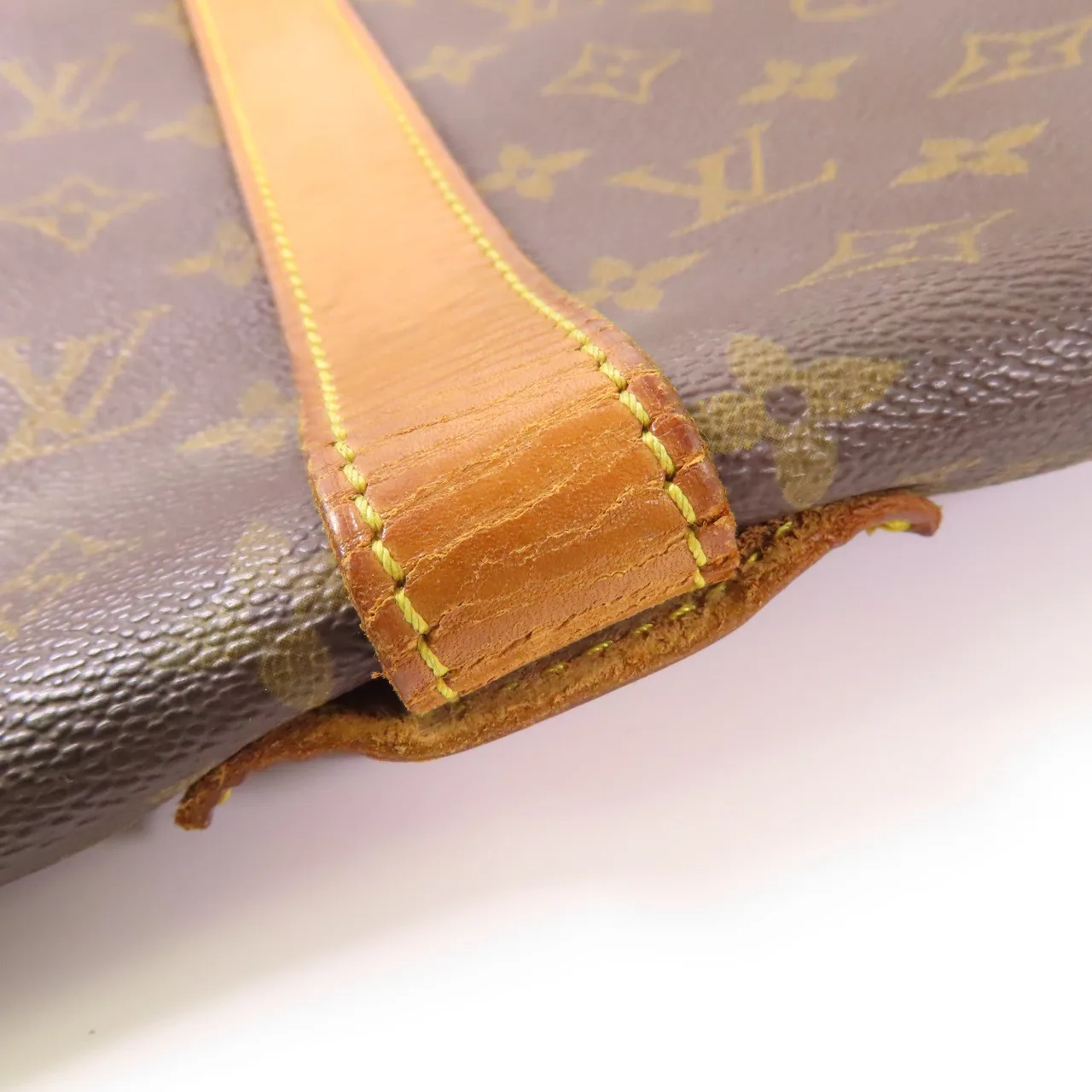 LOUIS VUITTON Saumur M42254 肩背包 塗層帆布 棕色 / Brown 塗層帆布 中古品B - 縮圖 19