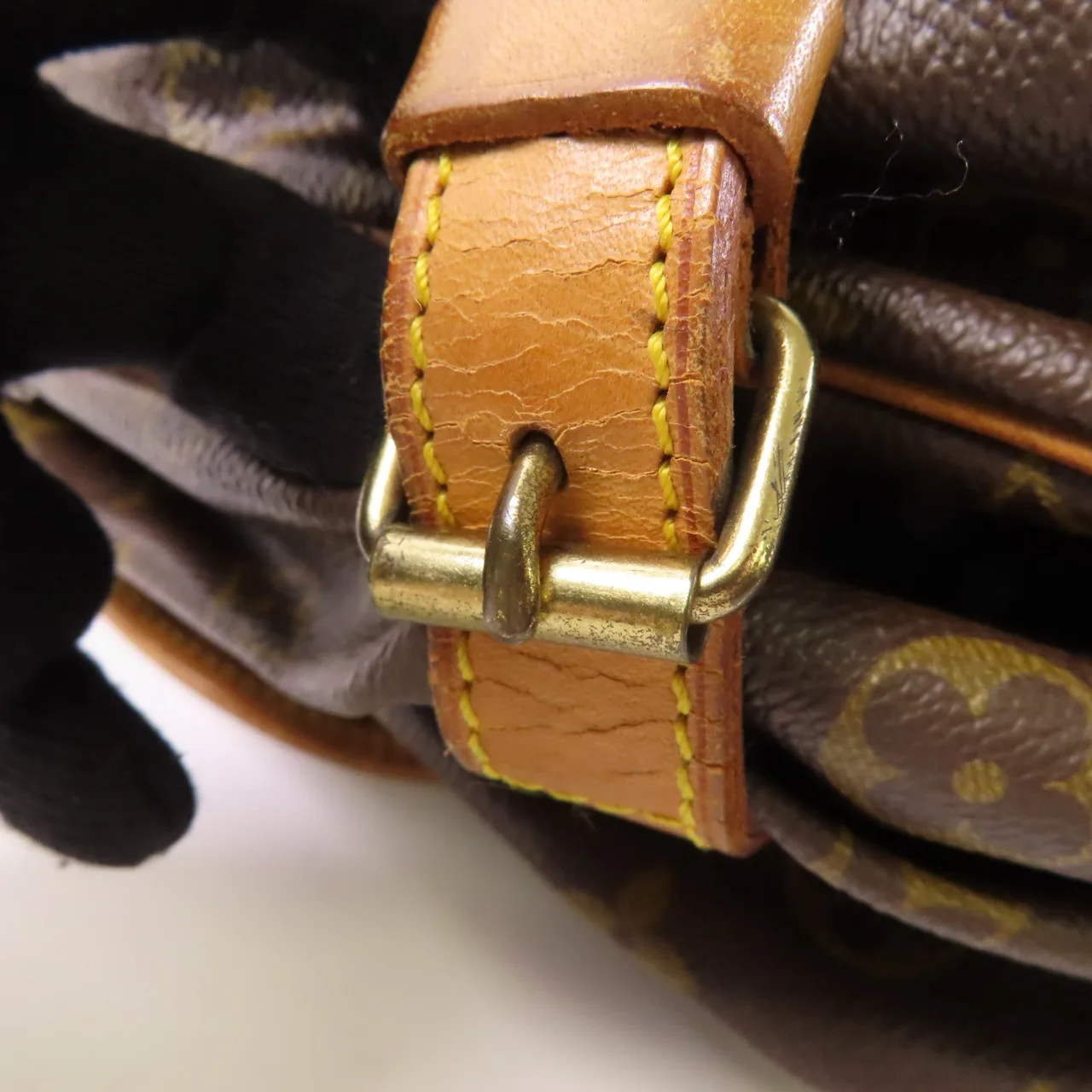 LOUIS VUITTON Saumur M42254 肩背包 塗層帆布 棕色 / Brown 塗層帆布 中古品B - 縮圖 21