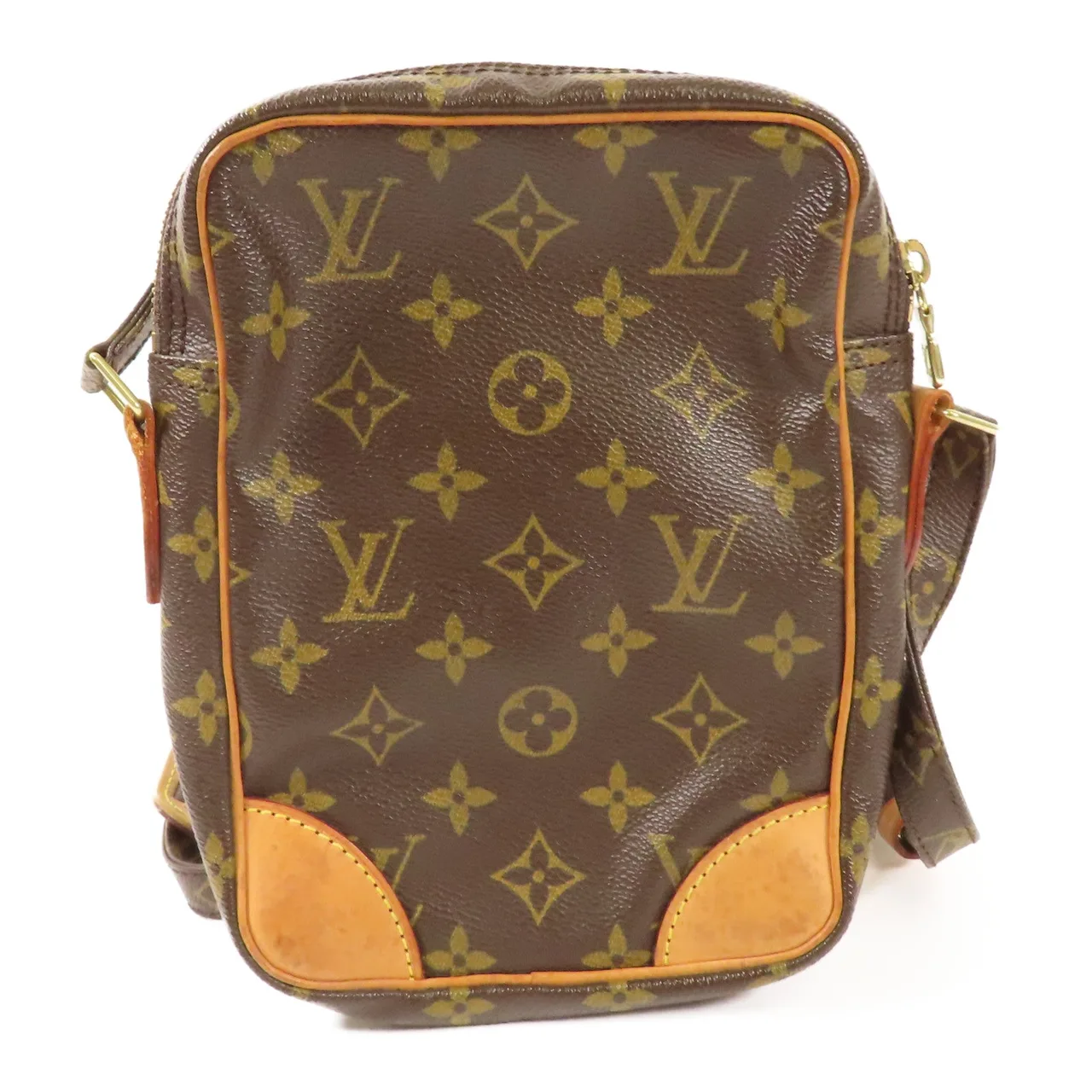 LOUIS VUITTON Danube M45266 肩背包 塗層帆布 棕色 / Brown 塗層帆布 中古品C - 縮圖 2