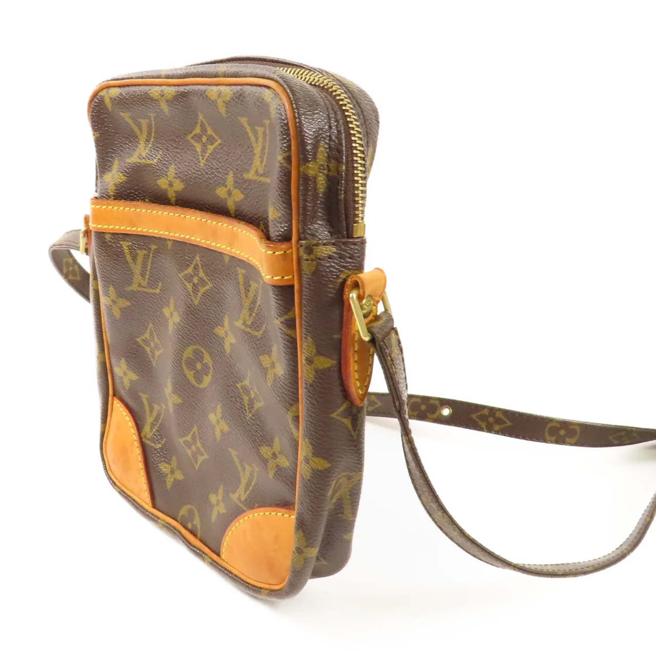 LOUIS VUITTON Danube M45266 肩背包 塗層帆布 棕色 / Brown 塗層帆布 中古品C - 縮圖 3