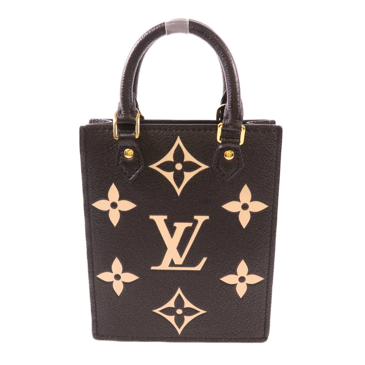 LOUIS VUITTON Petit Sac Plat M57937 兩用包 牛皮 黑色 / Black 牛皮 中古品A - 縮圖 2