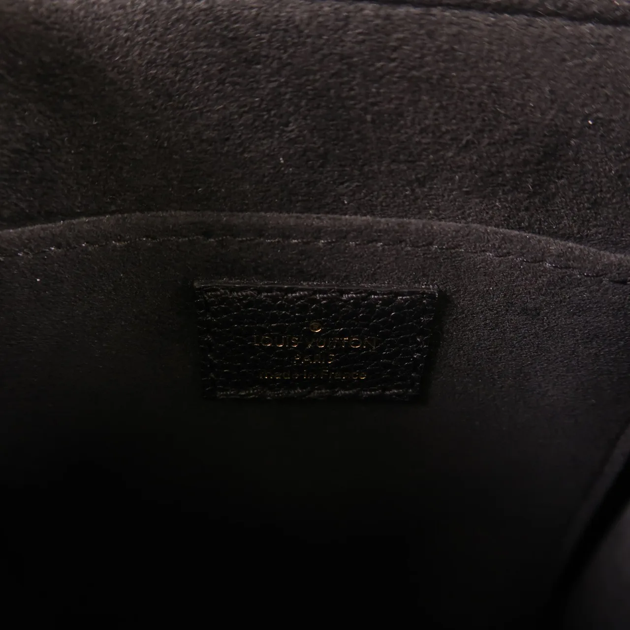 LOUIS VUITTON Petit Sac Plat M57937 兩用包 牛皮 黑色 / Black 牛皮 中古品A - 縮圖 6