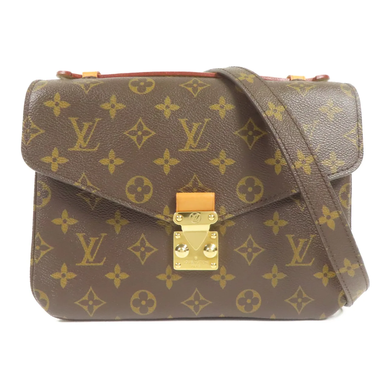LOUIS VUITTON Pochette Metis M44875 2-Way Bag Coated Canvas 棕色 / Brown