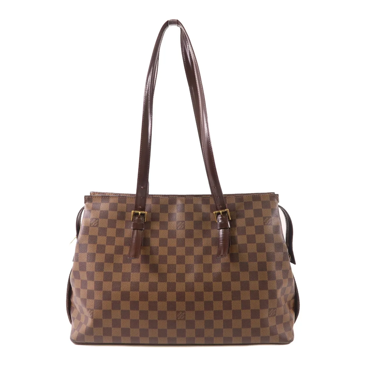LOUIS VUITTON Chelsea N51119 Tote Bag Coated Canvas 棕色 / Brown