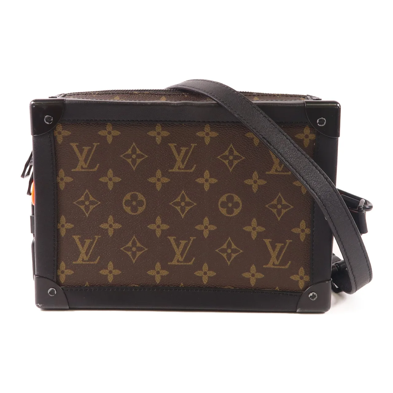 LOUIS VUITTON Soft Trunk M44427 肩背包 塗層帆布 棕色 / Brown/Black