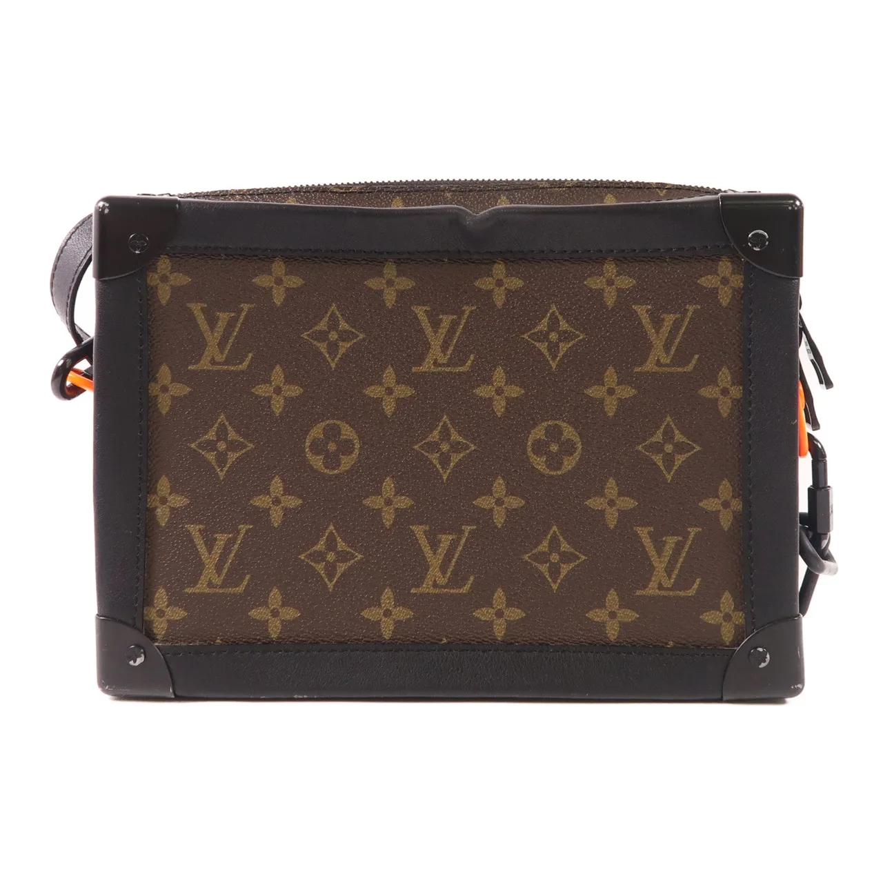 LOUIS VUITTON Soft Trunk M44427 肩背包 塗層帆布 棕色 / Brown/Black 塗層帆布 中古品B - 縮圖 2