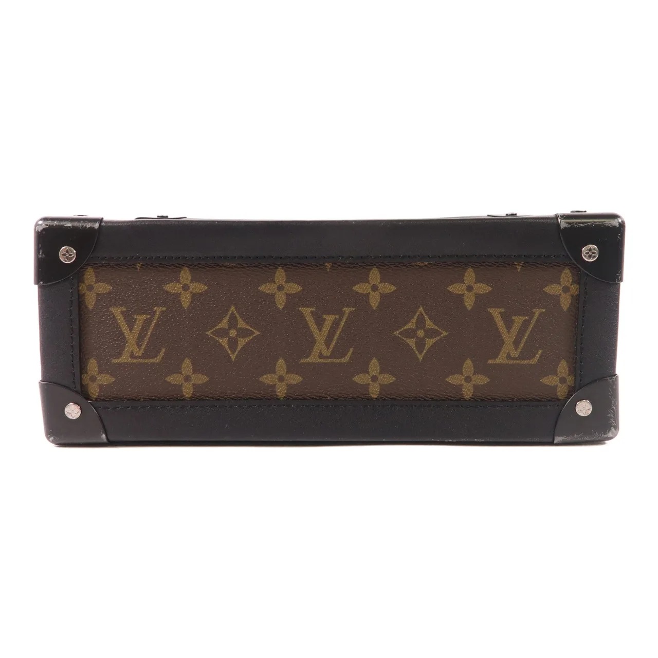 LOUIS VUITTON Soft Trunk M44427 肩背包 塗層帆布 棕色 / Brown/Black 塗層帆布 中古品B - 縮圖 4