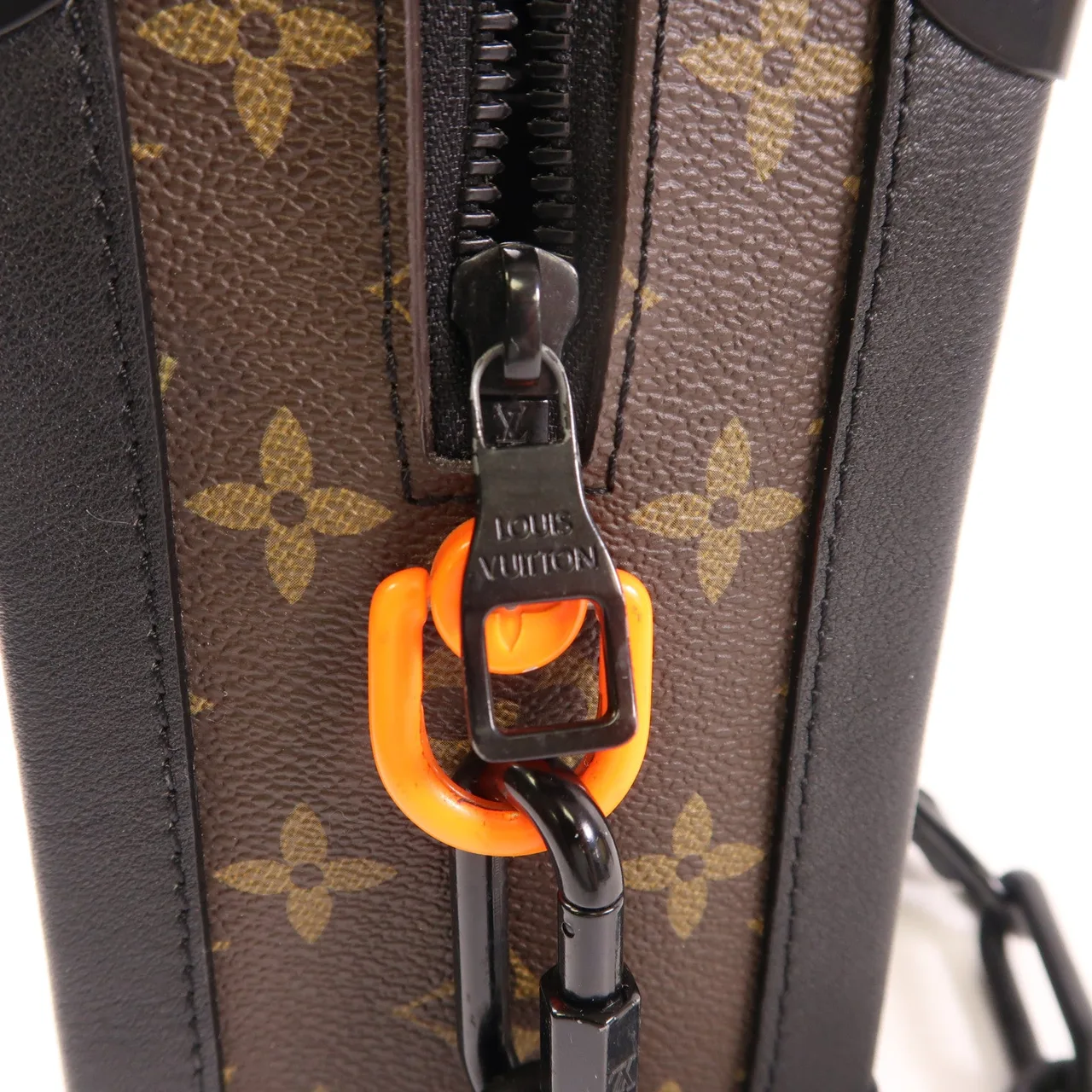 LOUIS VUITTON Soft Trunk M44427 肩背包 塗層帆布 棕色 / Brown/Black 塗層帆布 中古品B - 縮圖 8