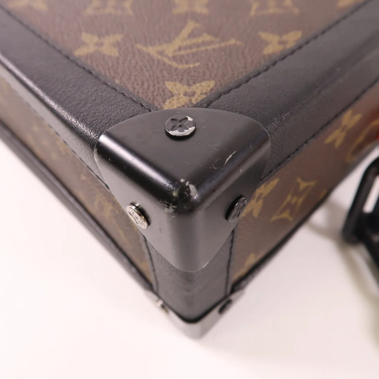 LOUIS VUITTON Soft Trunk M44427 肩背包 塗層帆布 棕色 / Brown/Black 塗層帆布 中古品B - 縮圖 10
