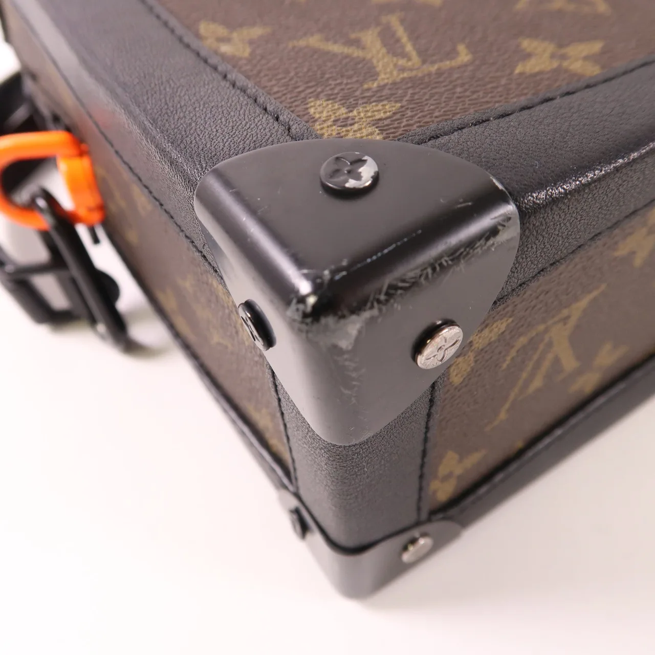 LOUIS VUITTON Soft Trunk M44427 肩背包 塗層帆布 棕色 / Brown/Black 塗層帆布 中古品B - 縮圖 11