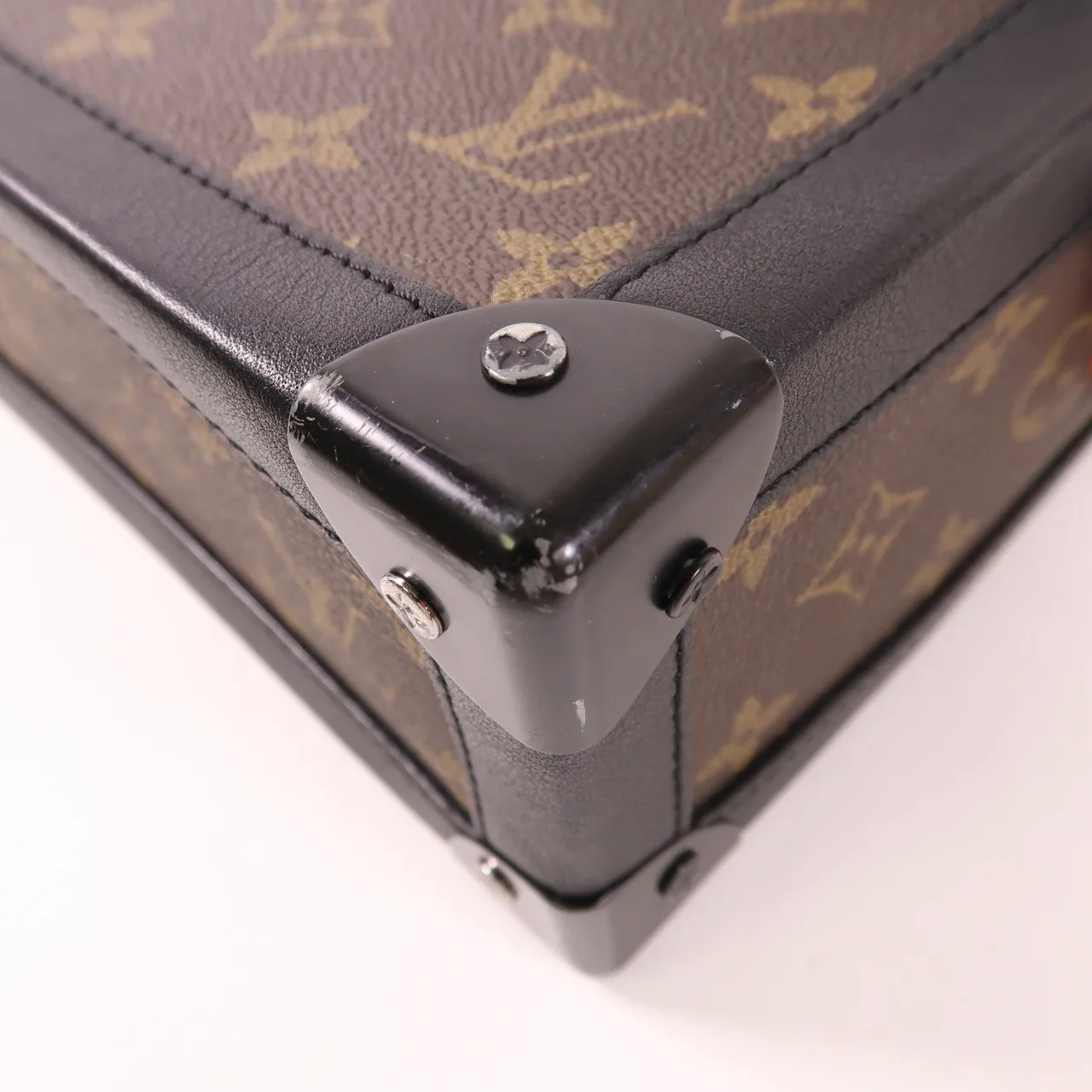 LOUIS VUITTON Soft Trunk M44427 肩背包 塗層帆布 棕色 / Brown/Black 塗層帆布 中古品B - 縮圖 12