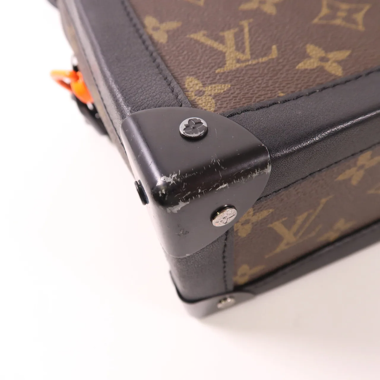 LOUIS VUITTON Soft Trunk M44427 肩背包 塗層帆布 棕色 / Brown/Black 塗層帆布 中古品B - 縮圖 13
