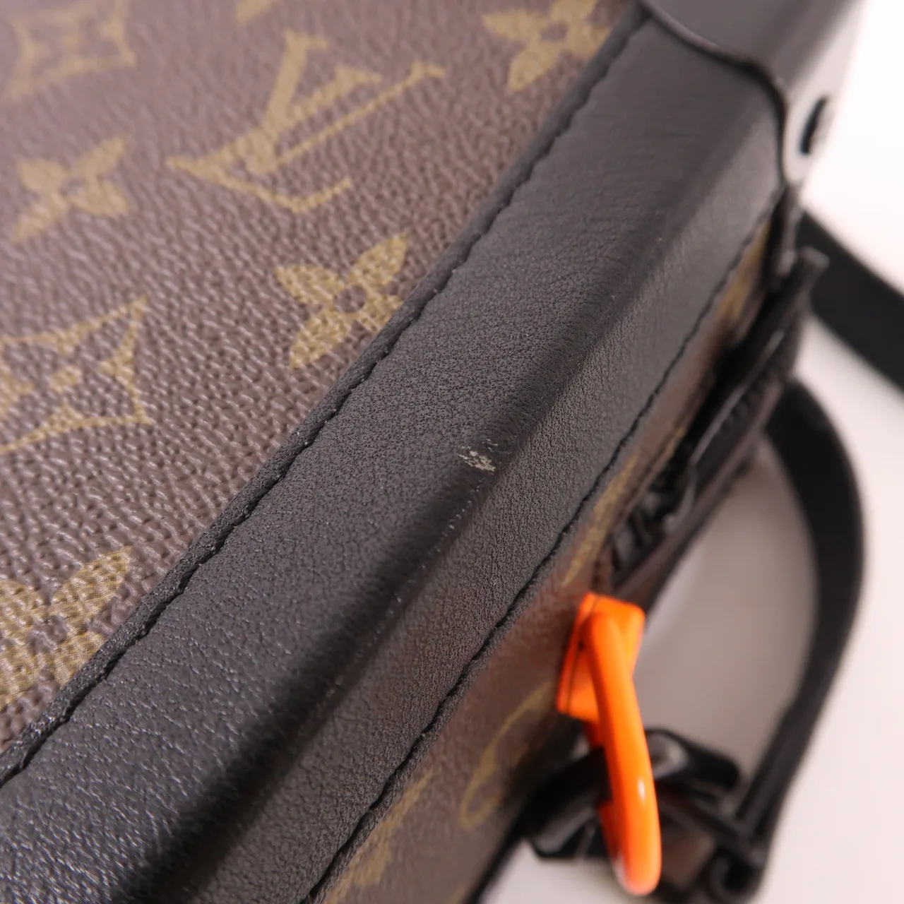 LOUIS VUITTON Soft Trunk M44427 肩背包 塗層帆布 棕色 / Brown/Black 塗層帆布 中古品B - 縮圖 14