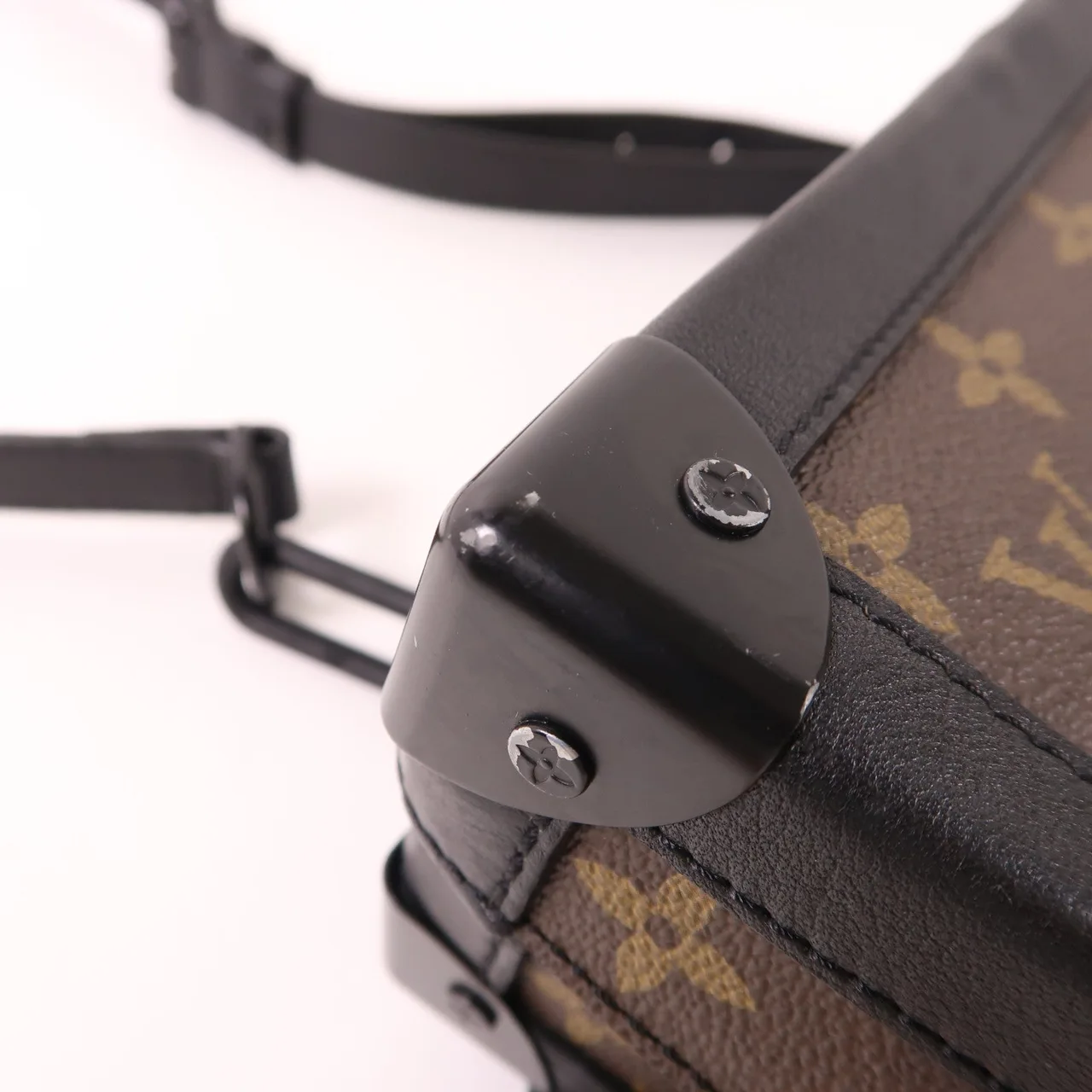 LOUIS VUITTON Soft Trunk M44427 肩背包 塗層帆布 棕色 / Brown/Black 塗層帆布 中古品B - 縮圖 16