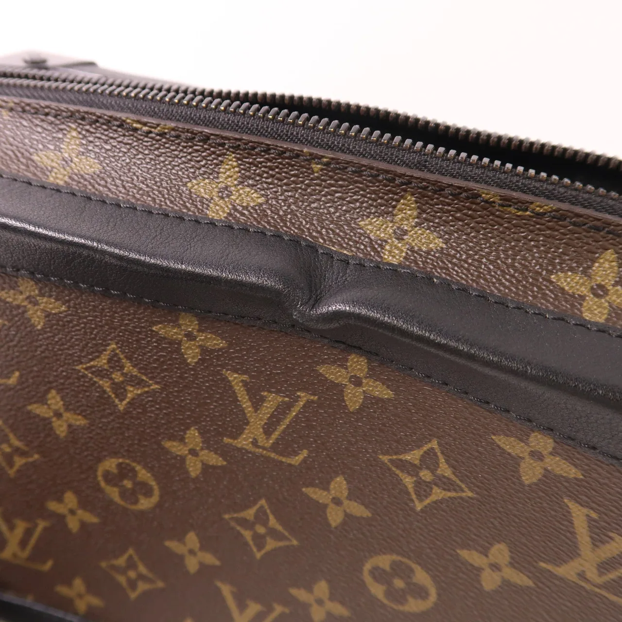 LOUIS VUITTON Soft Trunk M44427 肩背包 塗層帆布 棕色 / Brown/Black 塗層帆布 中古品B - 縮圖 17