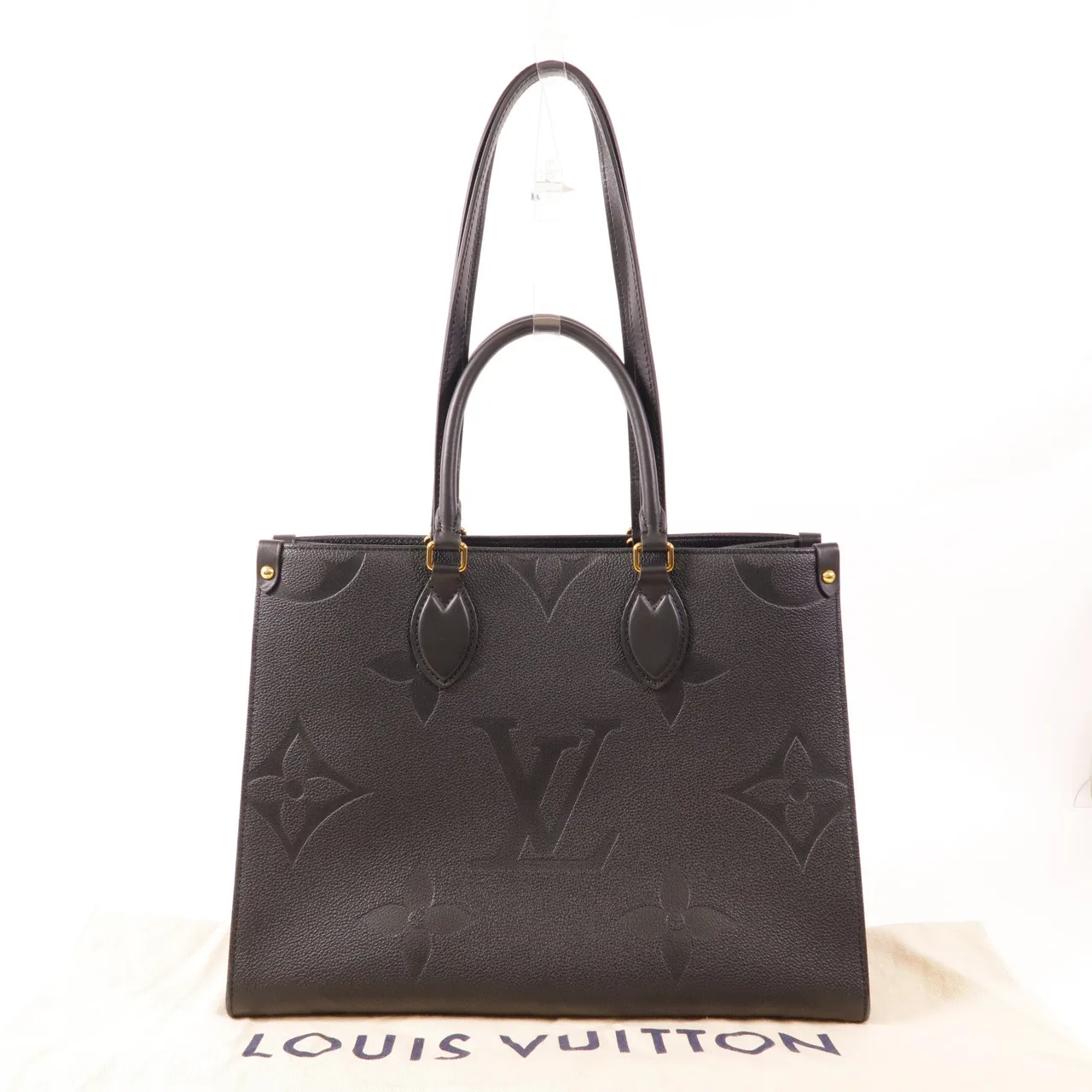 LOUIS VUITTON OnTheGo M45653 兩用包 牛皮 黑色 / Black 牛皮 中古品B - 縮圖 13