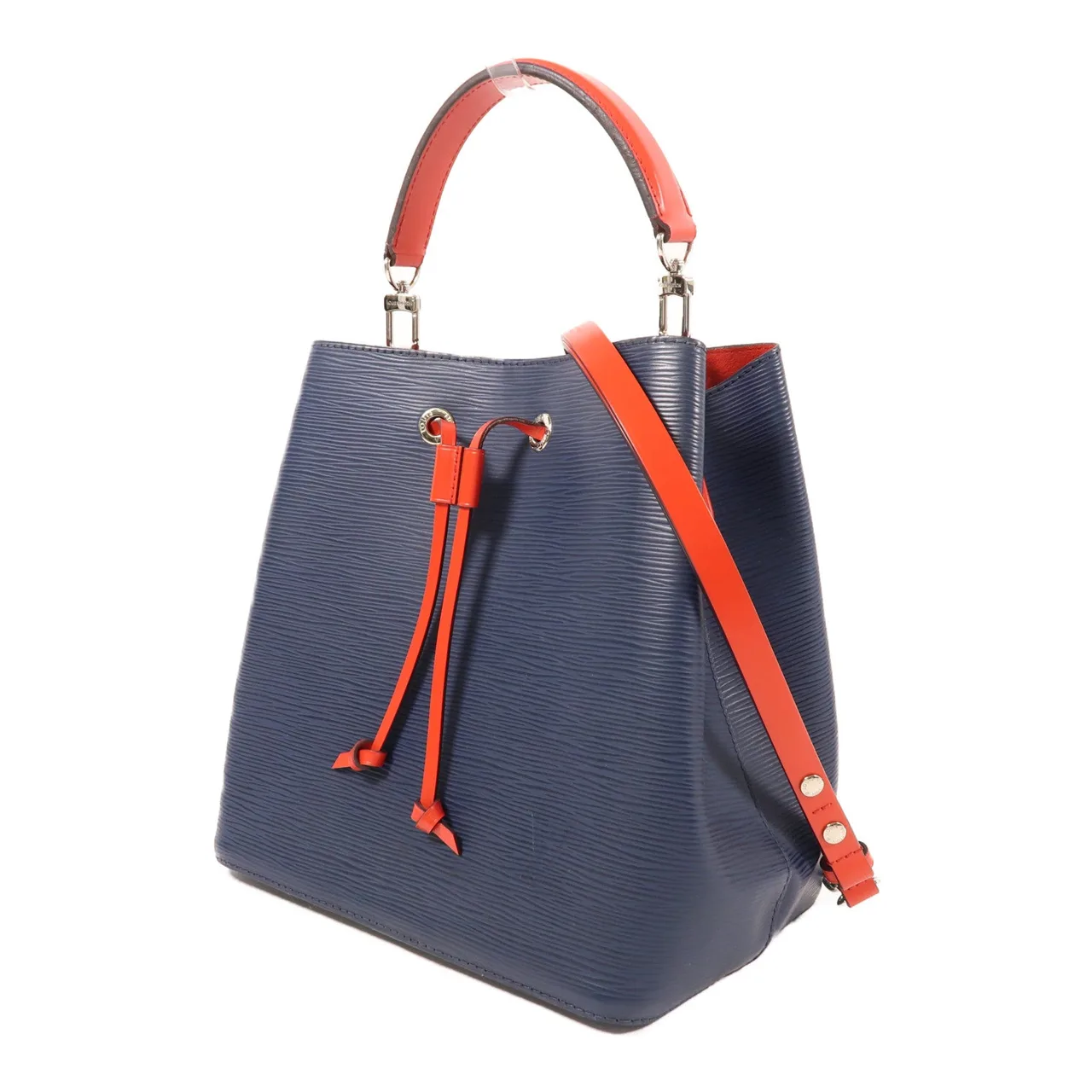 LOUIS VUITTON NeoNoe M54367 兩用包 牛皮 海軍藍 / 紅色 / Red/Blue 牛皮 中古品B - 縮圖 3