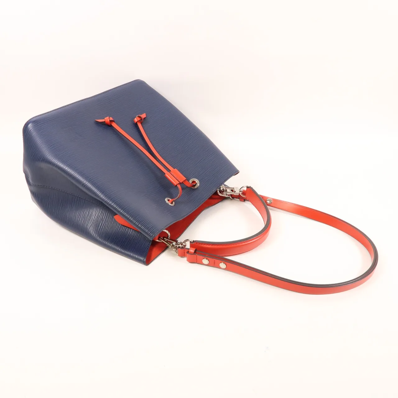 LOUIS VUITTON NeoNoe M54367 兩用包 牛皮 海軍藍 / 紅色 / Red/Blue 牛皮 中古品B - 縮圖 8