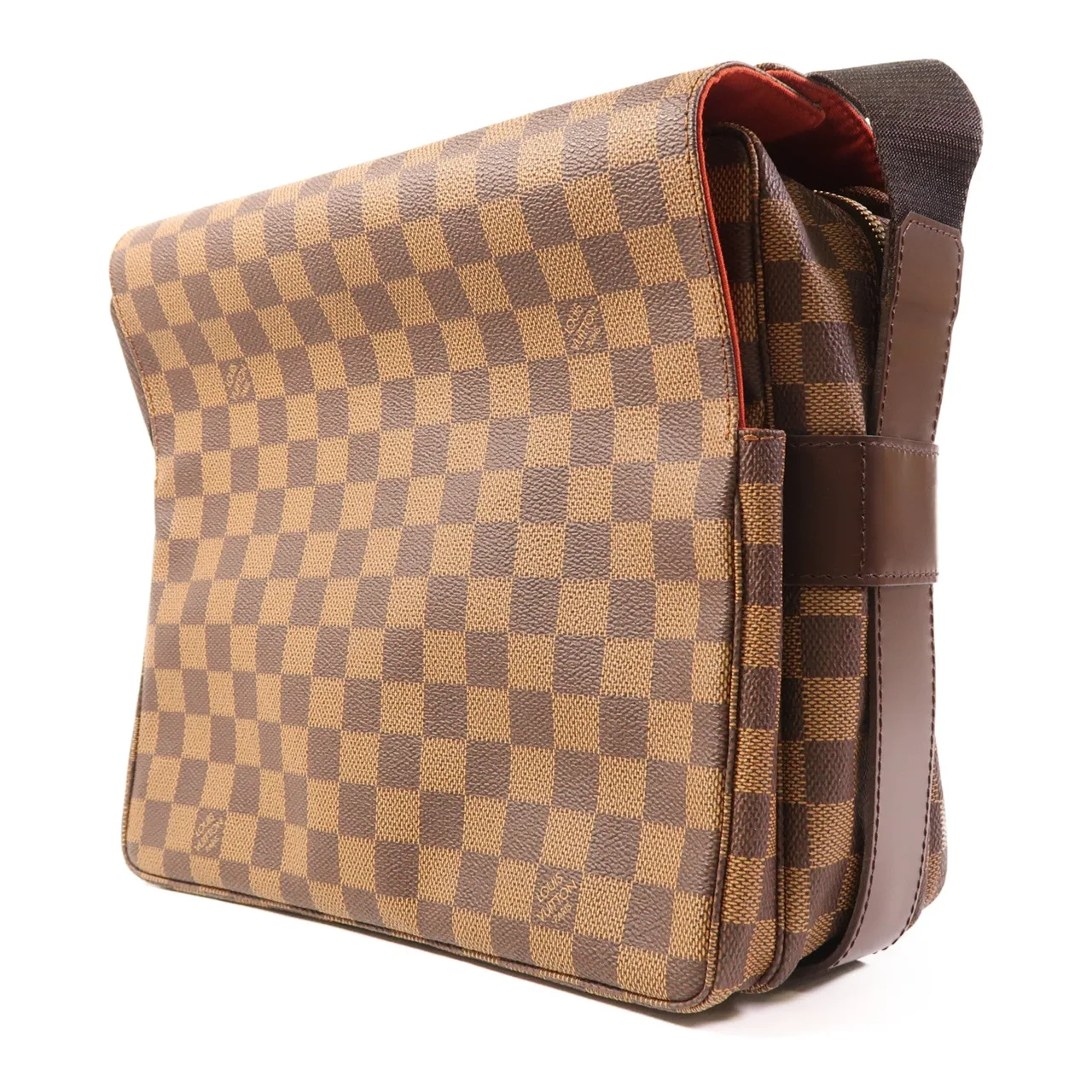 LOUIS VUITTON Naviglio N45255 肩背包 塗層帆布 棕色 / Brown 塗層帆布 中古品A - 縮圖 3