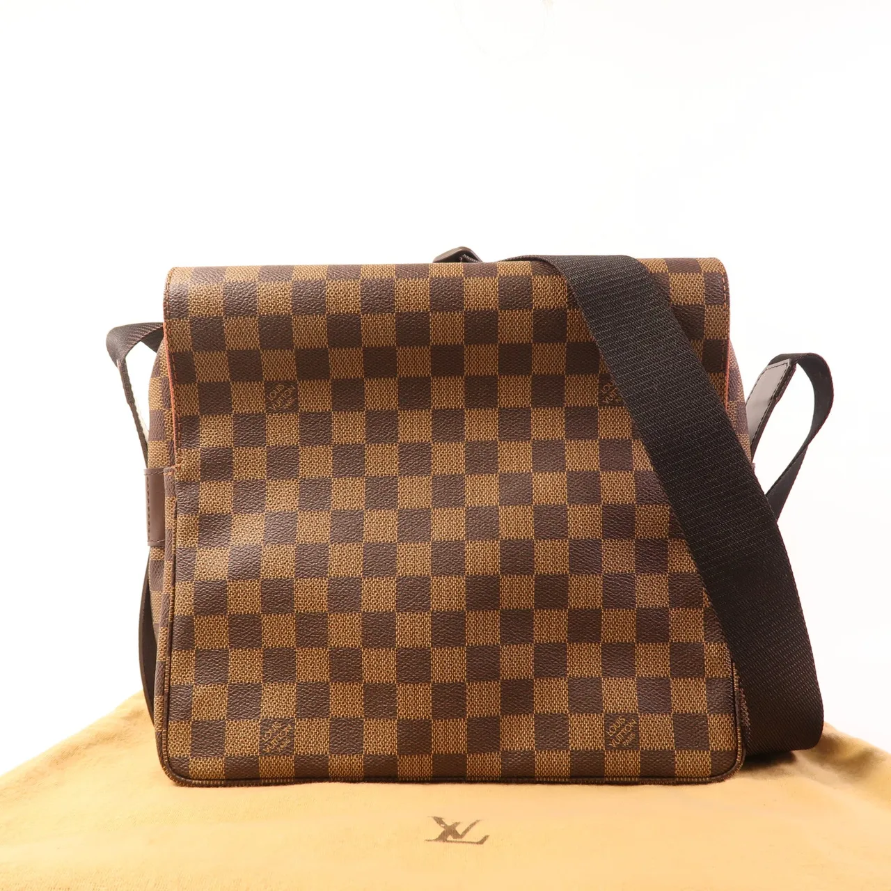 LOUIS VUITTON Naviglio N45255 肩背包 塗層帆布 棕色 / Brown 塗層帆布 中古品A - 縮圖 13