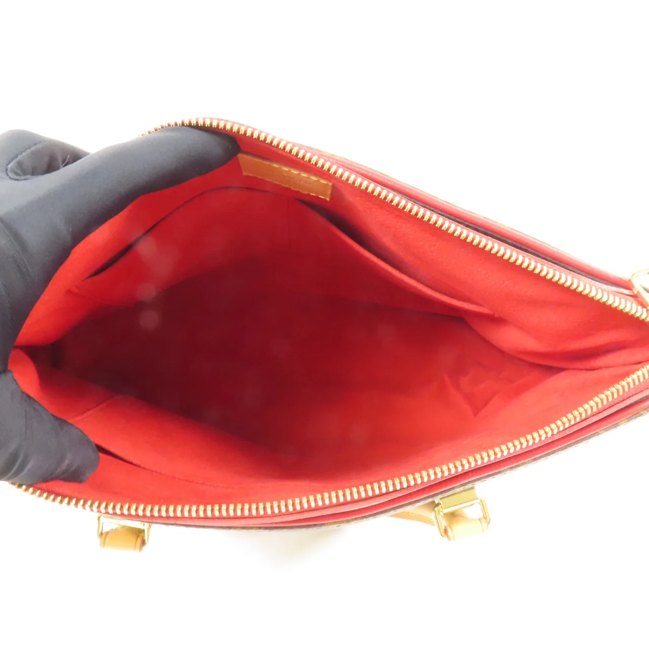 LOUIS VUITTON Pallas M41175 兩用包 塗層帆布 棕色 / Brown 塗層帆布 中古品B - 縮圖 5