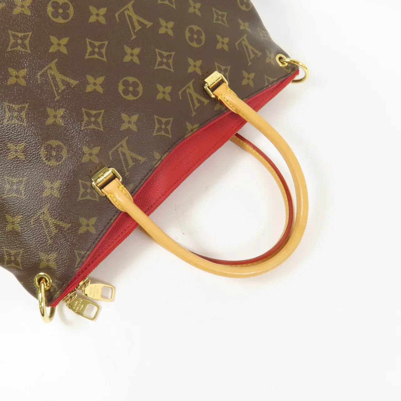 LOUIS VUITTON Pallas M41175 兩用包 塗層帆布 棕色 / Brown 塗層帆布 中古品B - 縮圖 6