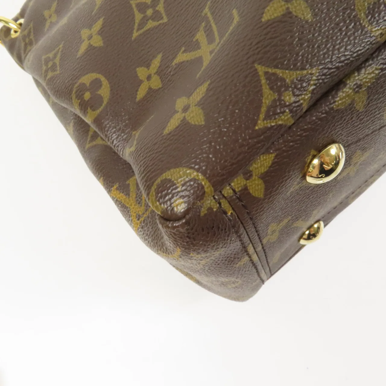 LOUIS VUITTON Pallas M41175 兩用包 塗層帆布 棕色 / Brown 塗層帆布 中古品B - 縮圖 13