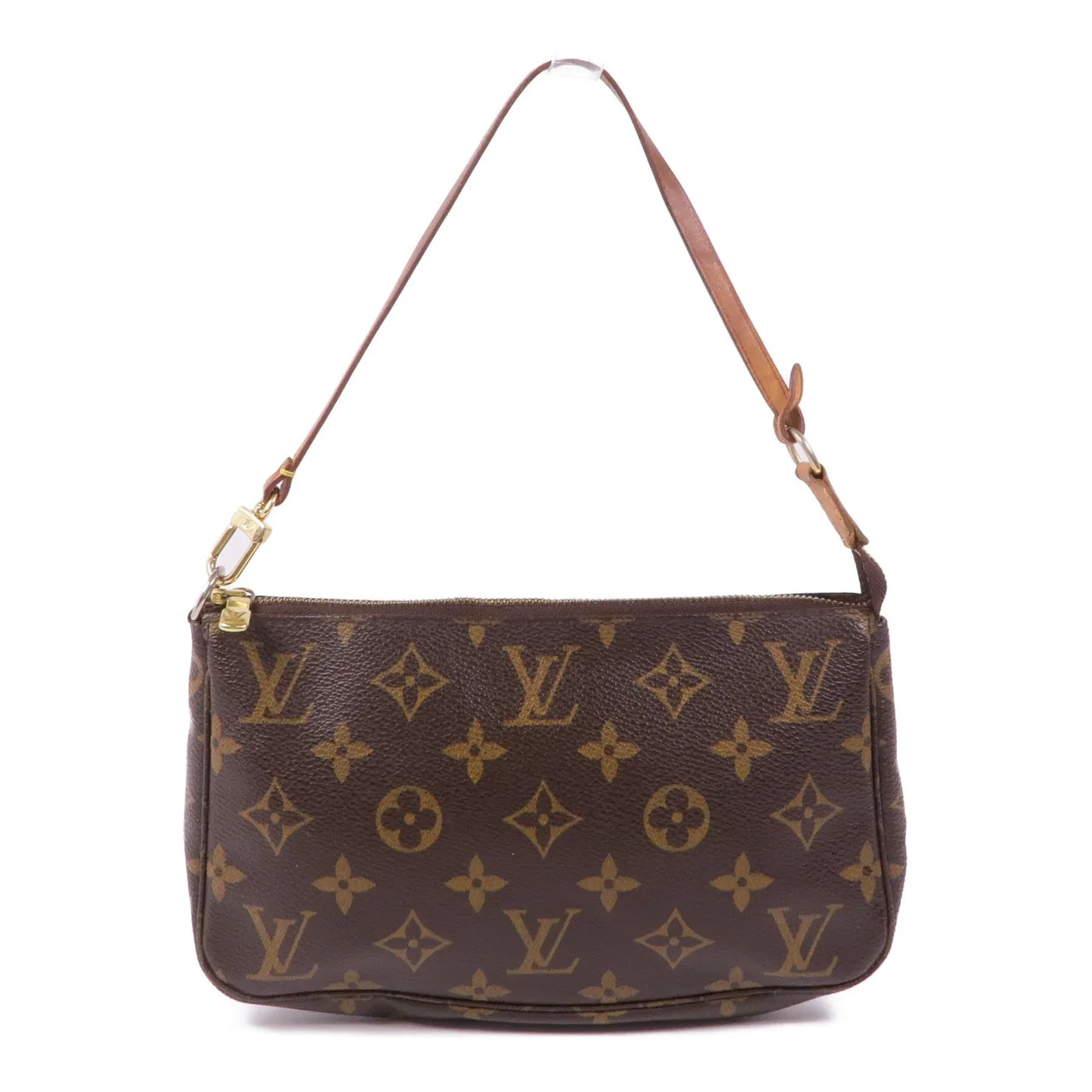 LOUIS VUITTON Pochette Accessoires M51980 化妝箱包 塗層帆布 棕色 / Brwon