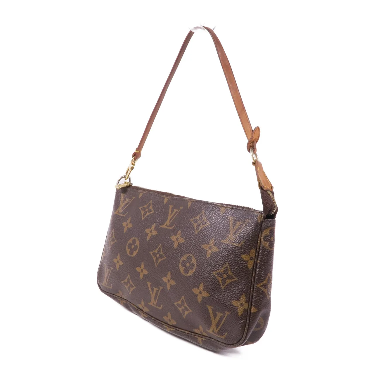 LOUIS VUITTON Pochette Accessoires M51980 化妝箱包 塗層帆布 棕色 / Brwon 塗層帆布 中古品B - 縮圖 3