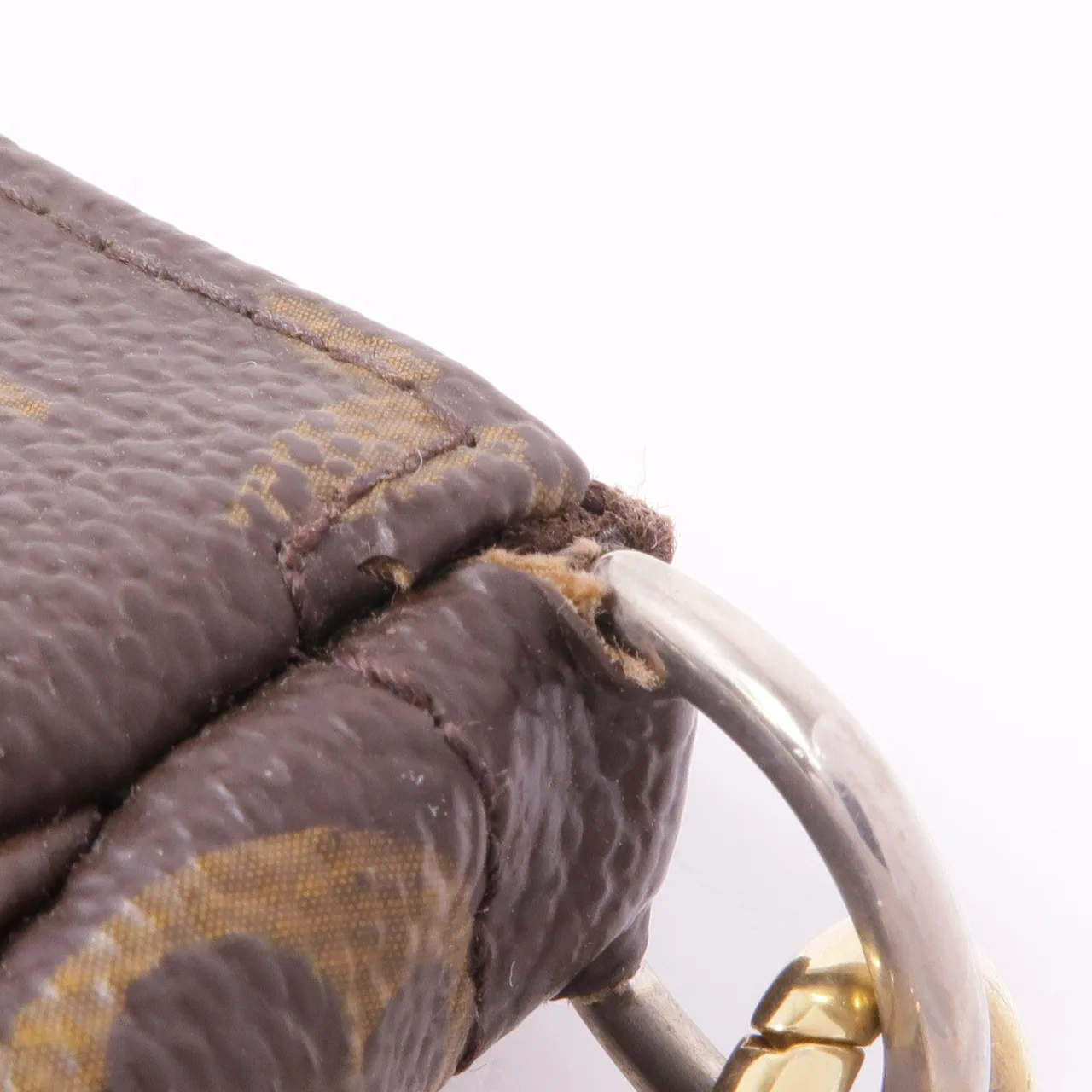 LOUIS VUITTON Pochette Accessoires M51980 化妝箱包 塗層帆布 棕色 / Brwon 塗層帆布 中古品B - 縮圖 14