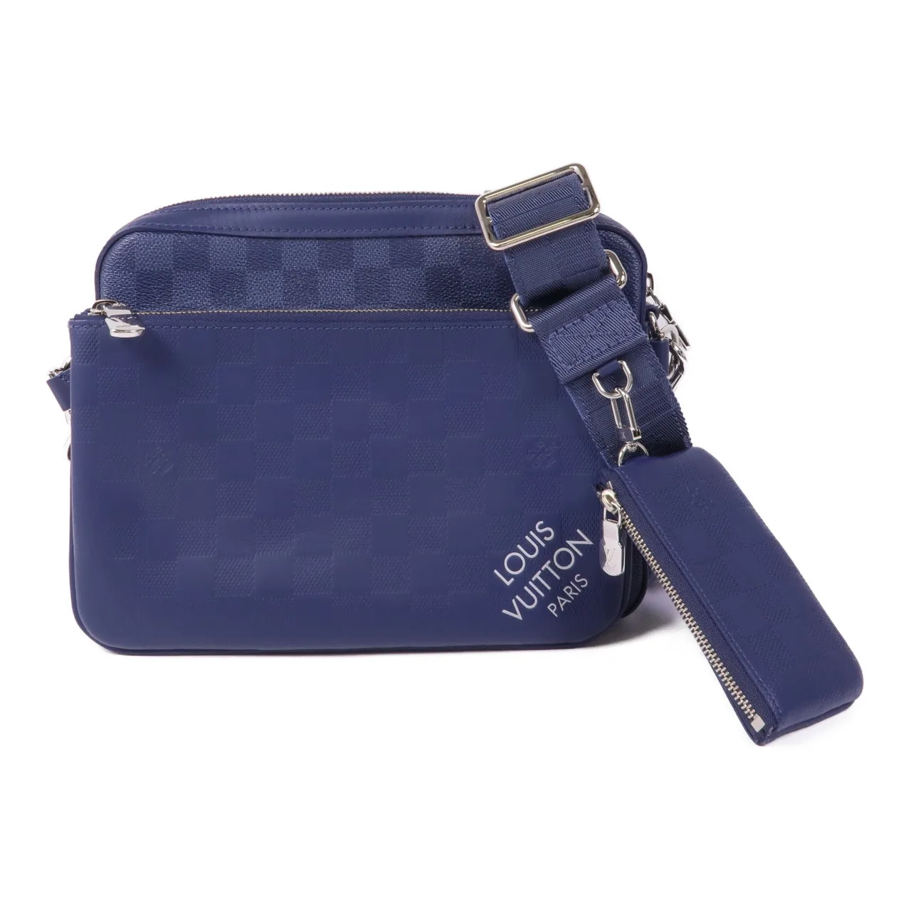 LOUIS VUITTON N40438 肩背包 塗層帆布 藍色 / Blue