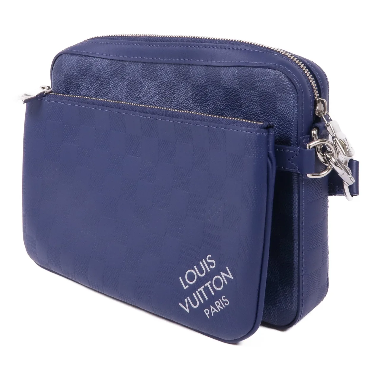 LOUIS VUITTON N40438 肩背包 塗層帆布 藍色 / Blue 塗層帆布 中古品A - 縮圖 3