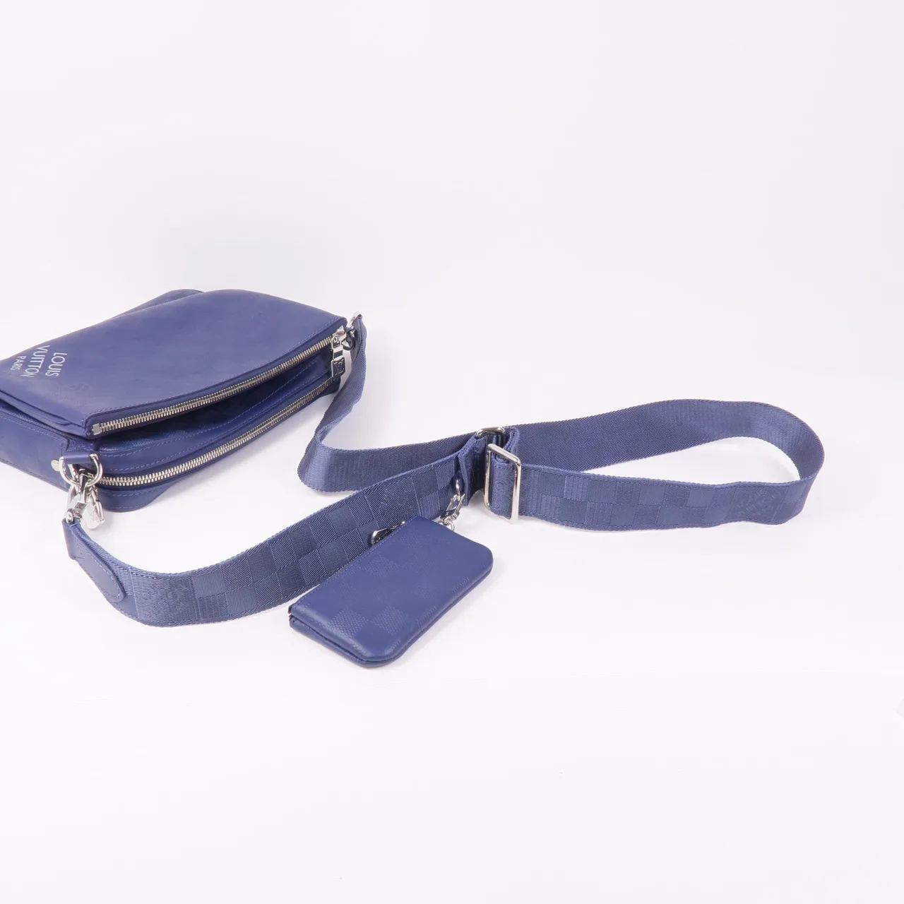 LOUIS VUITTON N40438 肩背包 塗層帆布 藍色 / Blue 塗層帆布 中古品A - 縮圖 7