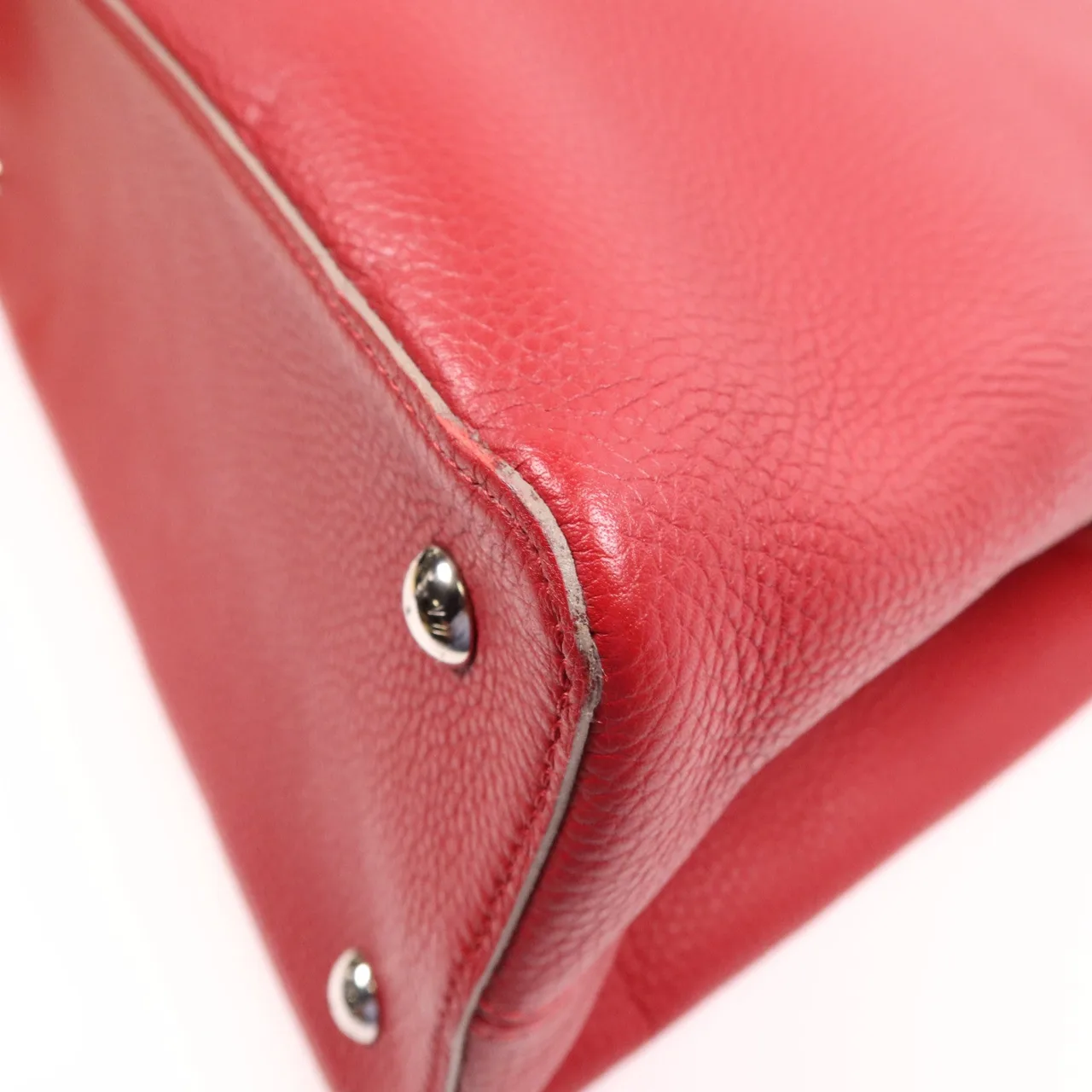 LOUIS VUITTON Capucines M48871 肩背包 牛皮 紅色 / Red 牛皮 中古品B - 縮圖 11