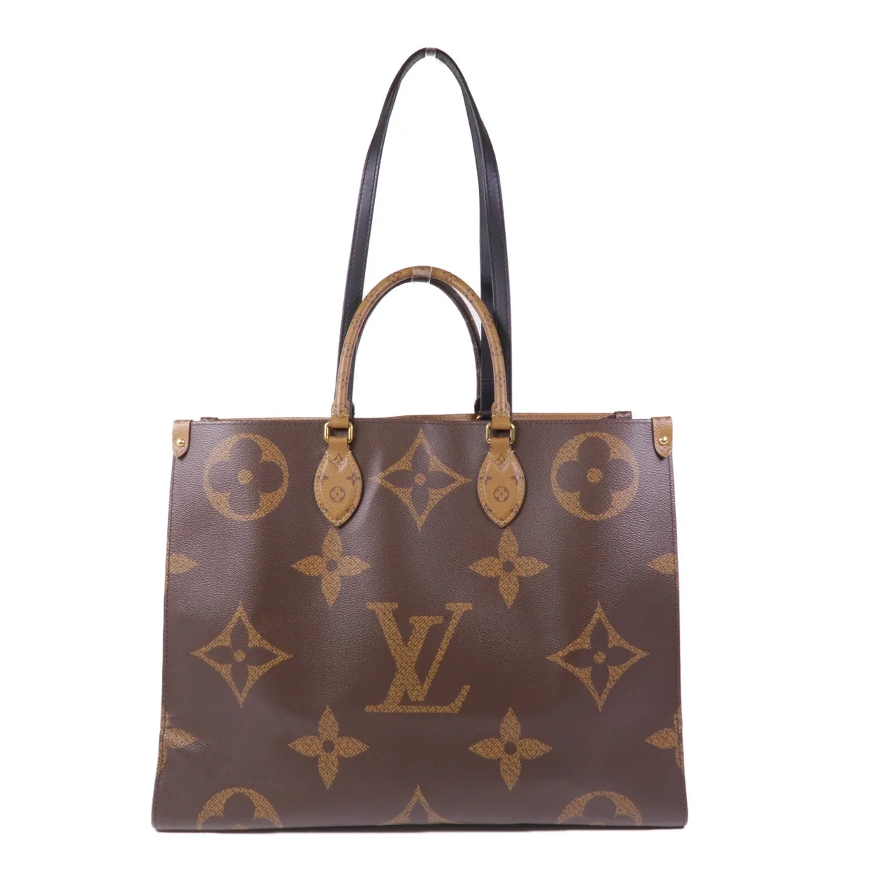 LOUIS VUITTON OnTheGo M45321 兩用包 塗層帆布 棕色