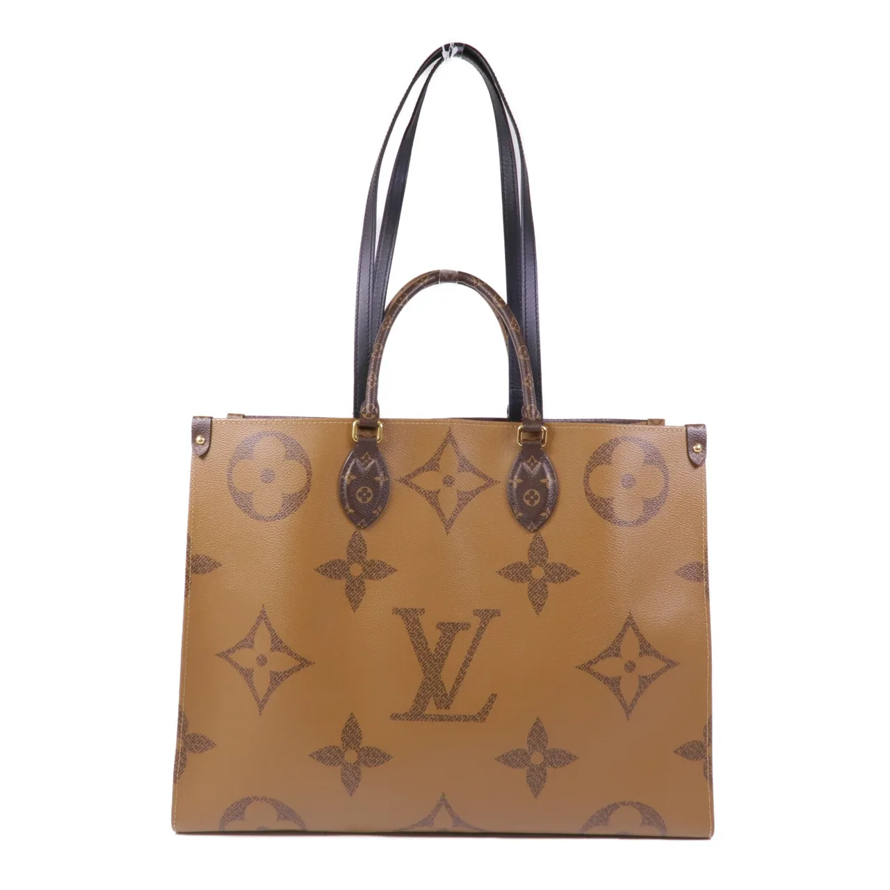 LOUIS VUITTON OnTheGo M45321 兩用包 塗層帆布 棕色 塗層帆布 中古品A - 縮圖 2
