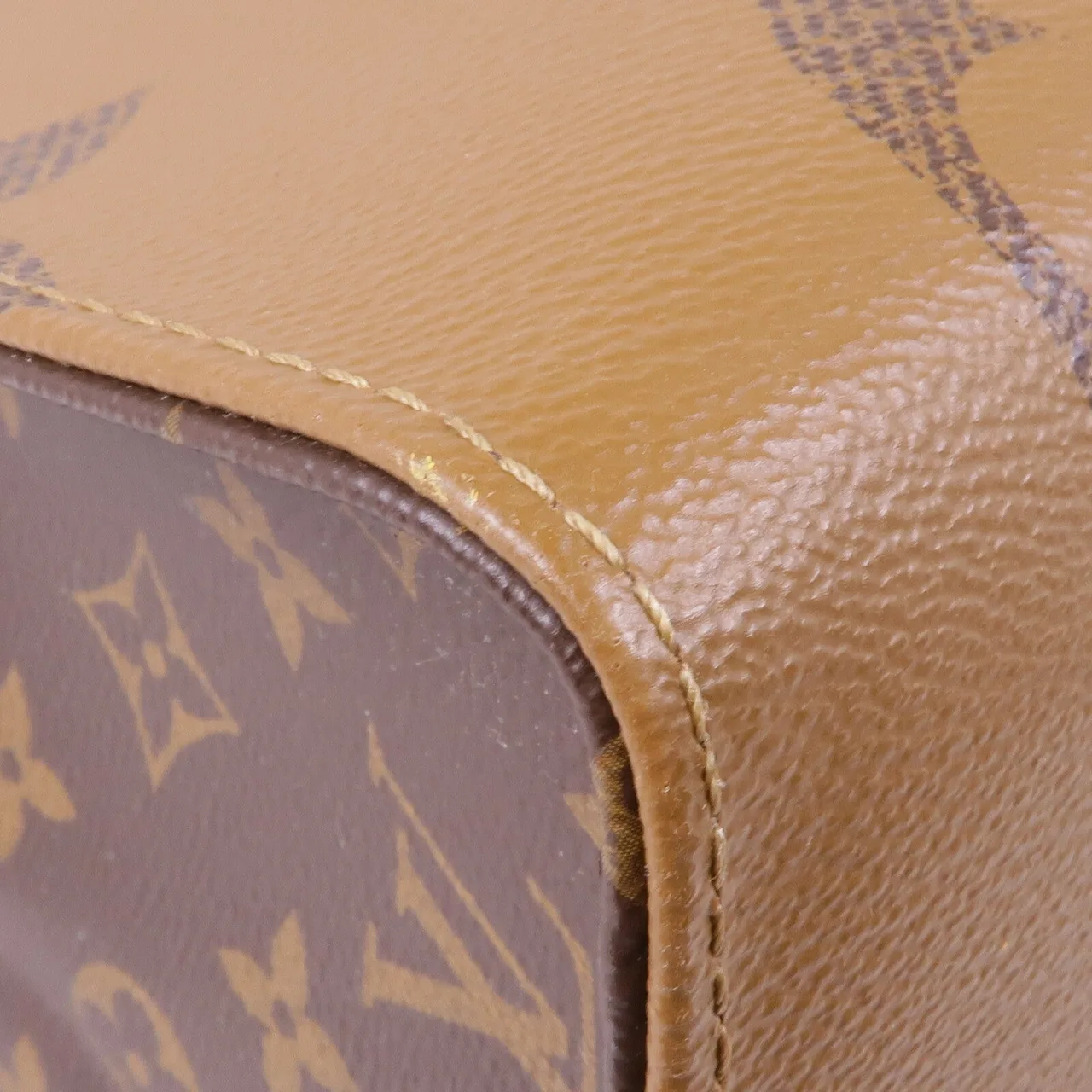 LOUIS VUITTON OnTheGo M45321 兩用包 塗層帆布 棕色 塗層帆布 中古品A - 縮圖 11