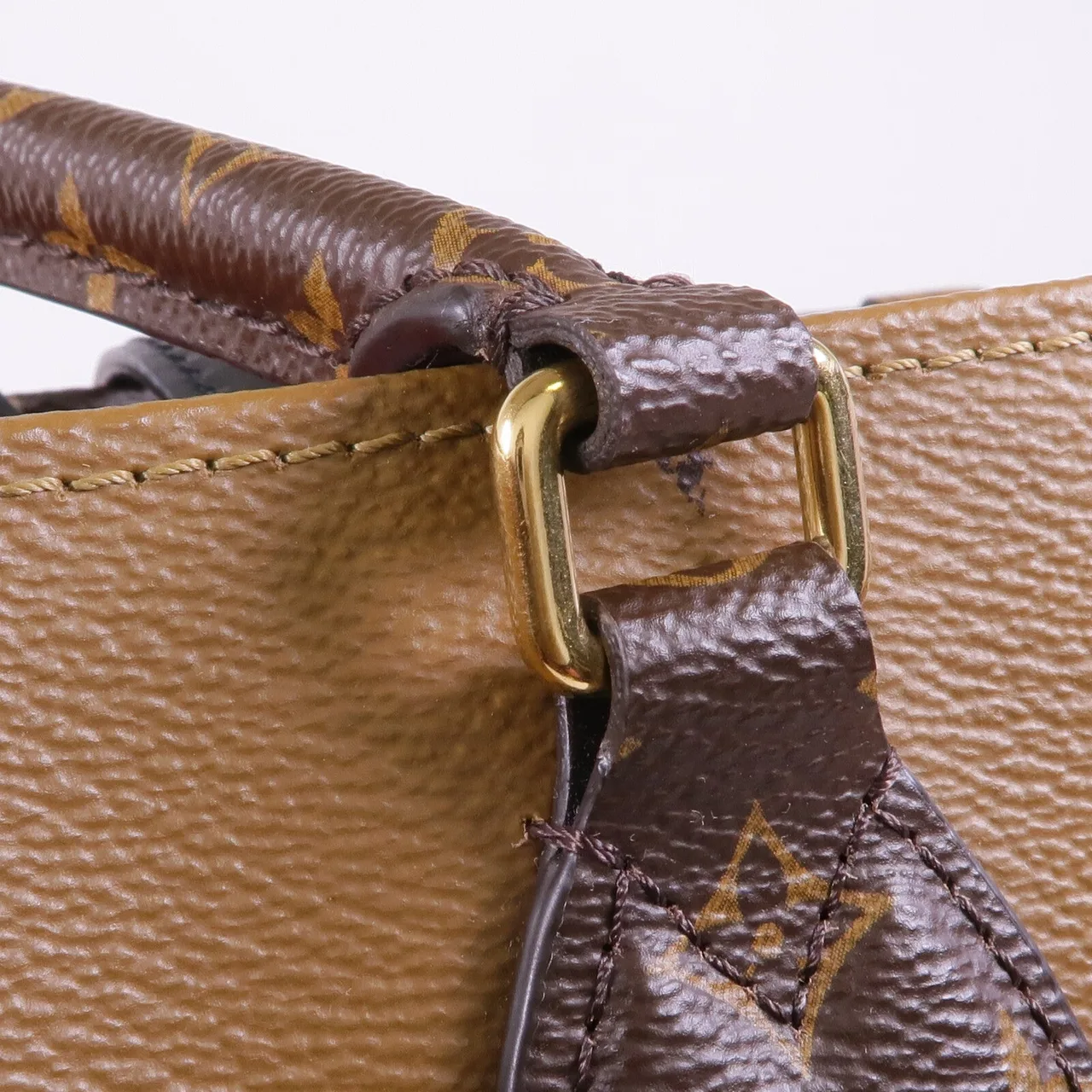 LOUIS VUITTON OnTheGo M45321 兩用包 塗層帆布 棕色 塗層帆布 中古品A - 縮圖 13