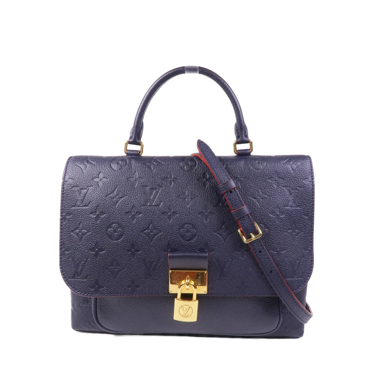 LOUIS VUITTON Marignan M44545 兩用包 牛皮 海軍藍 / Navy