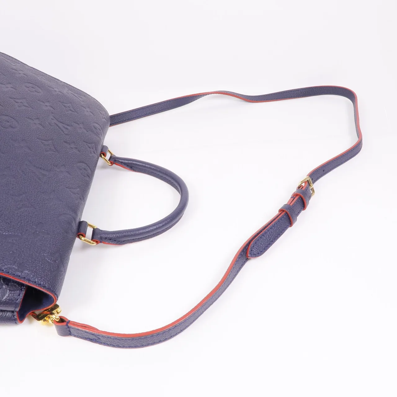 LOUIS VUITTON Marignan M44545 兩用包 牛皮 海軍藍 / Navy 牛皮 中古品A - 縮圖 12