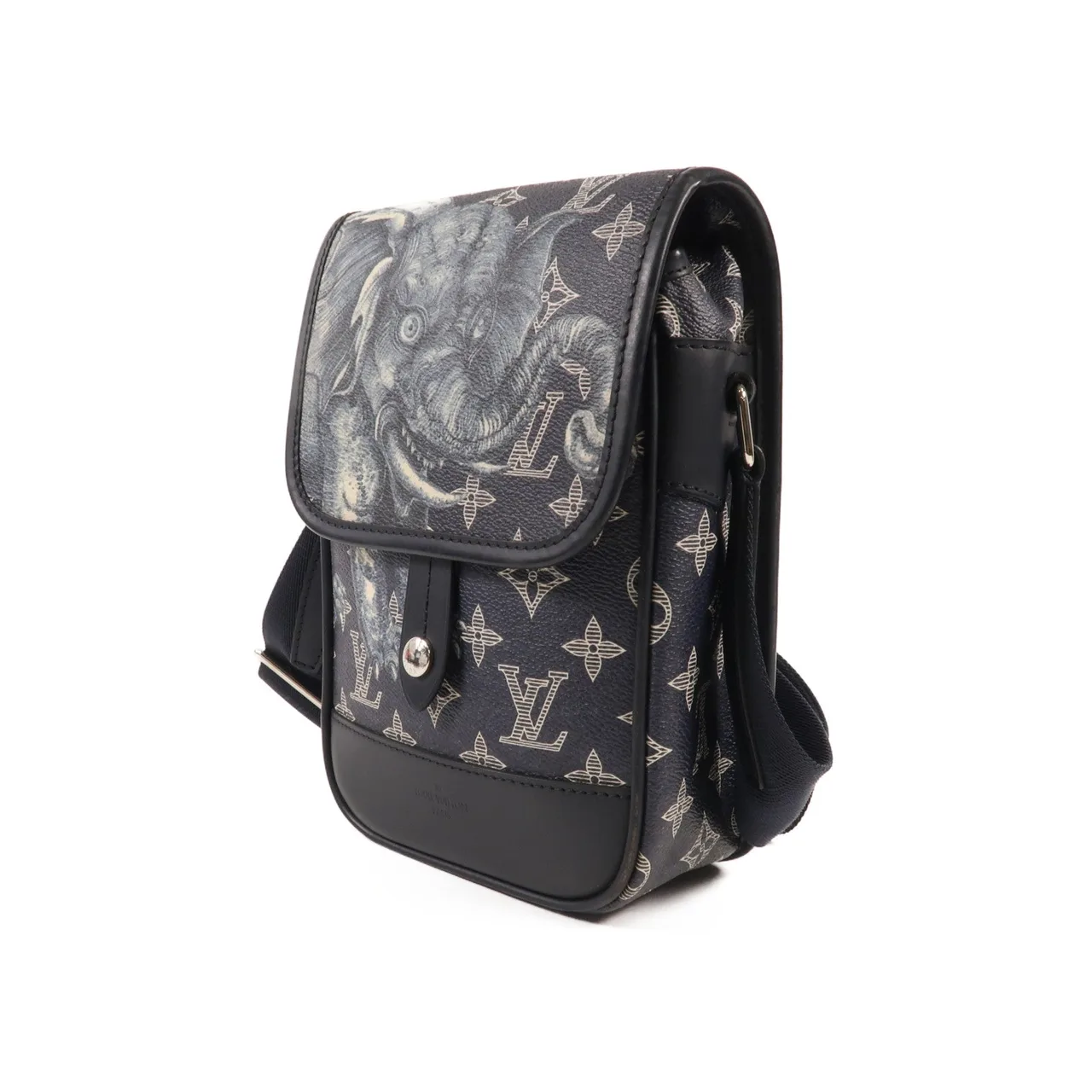 LOUIS VUITTON M54246 肩背包 塗層帆布 藍色 / Blue 塗層帆布 中古品B - 縮圖 3