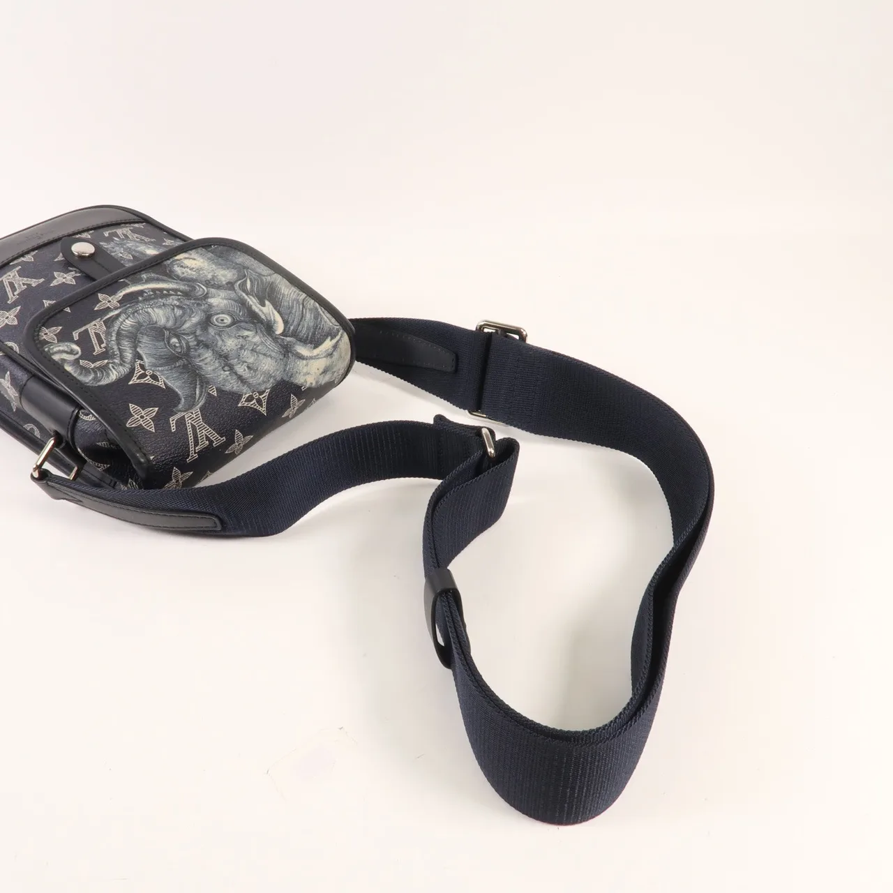 LOUIS VUITTON M54246 肩背包 塗層帆布 藍色 / Blue 塗層帆布 中古品B - 縮圖 5