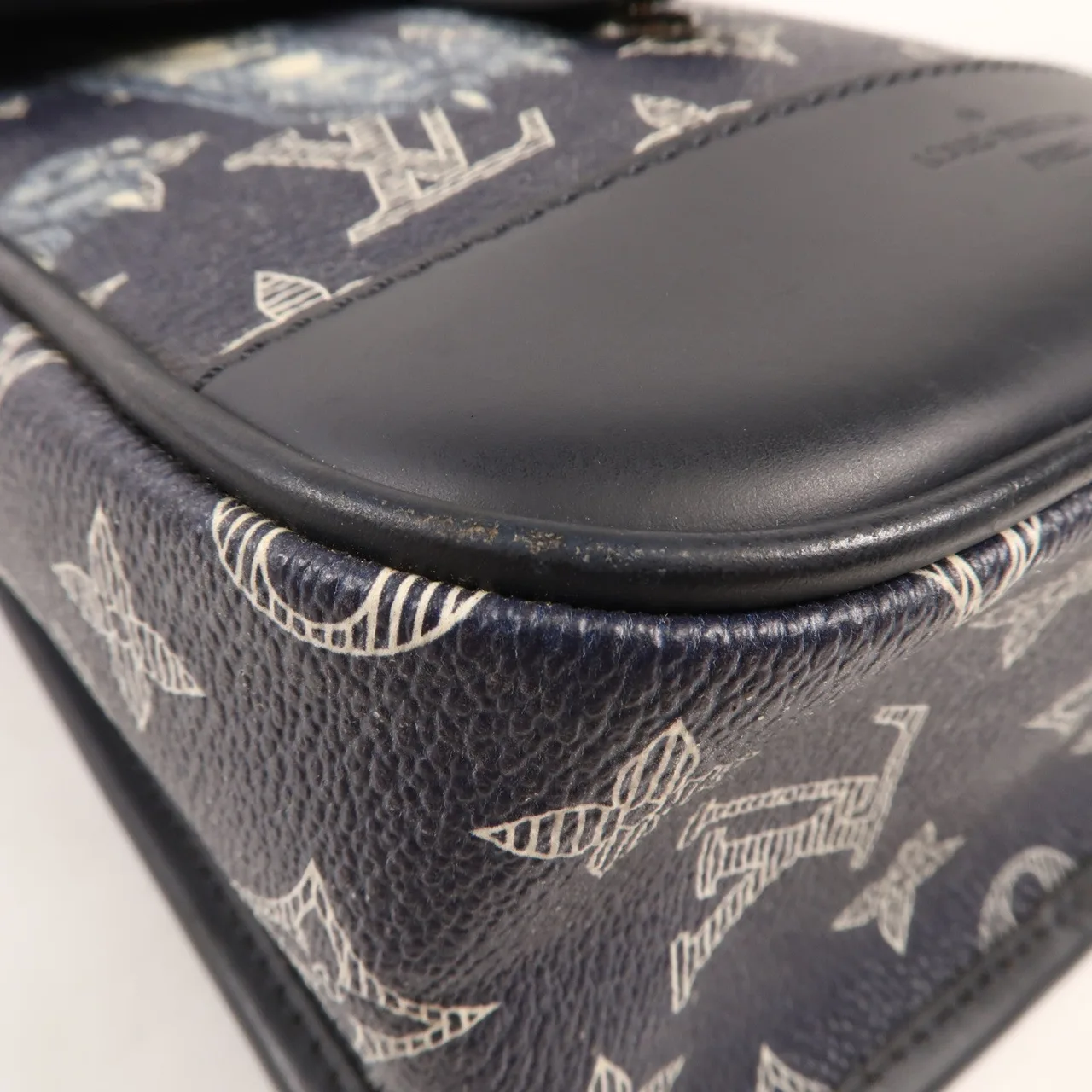 LOUIS VUITTON M54246 肩背包 塗層帆布 藍色 / Blue 塗層帆布 中古品B - 縮圖 6