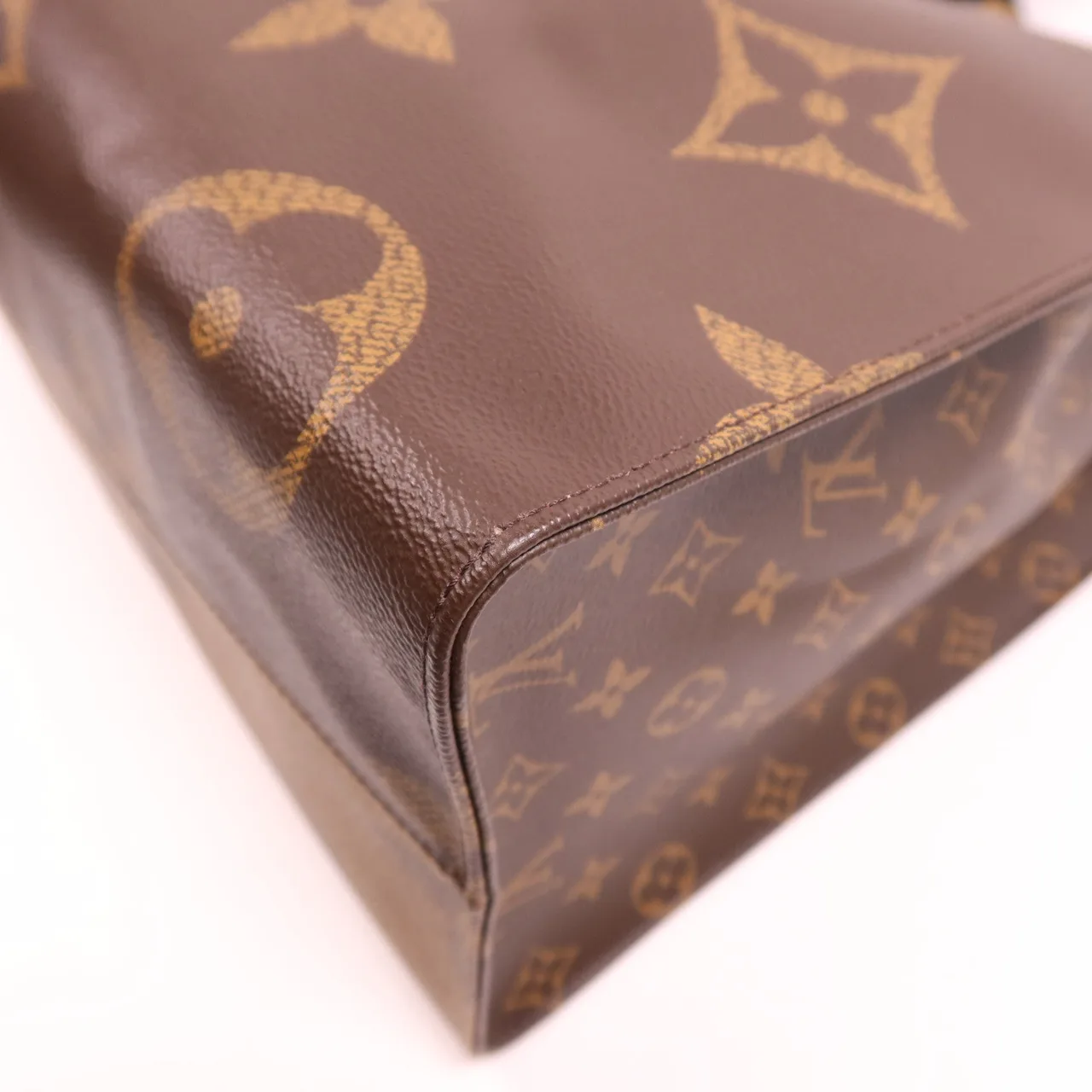 LOUIS VUITTON OnTheGo M45320 兩用包 塗層帆布 棕色 / Brown 塗層帆布 中古品A - 縮圖 6