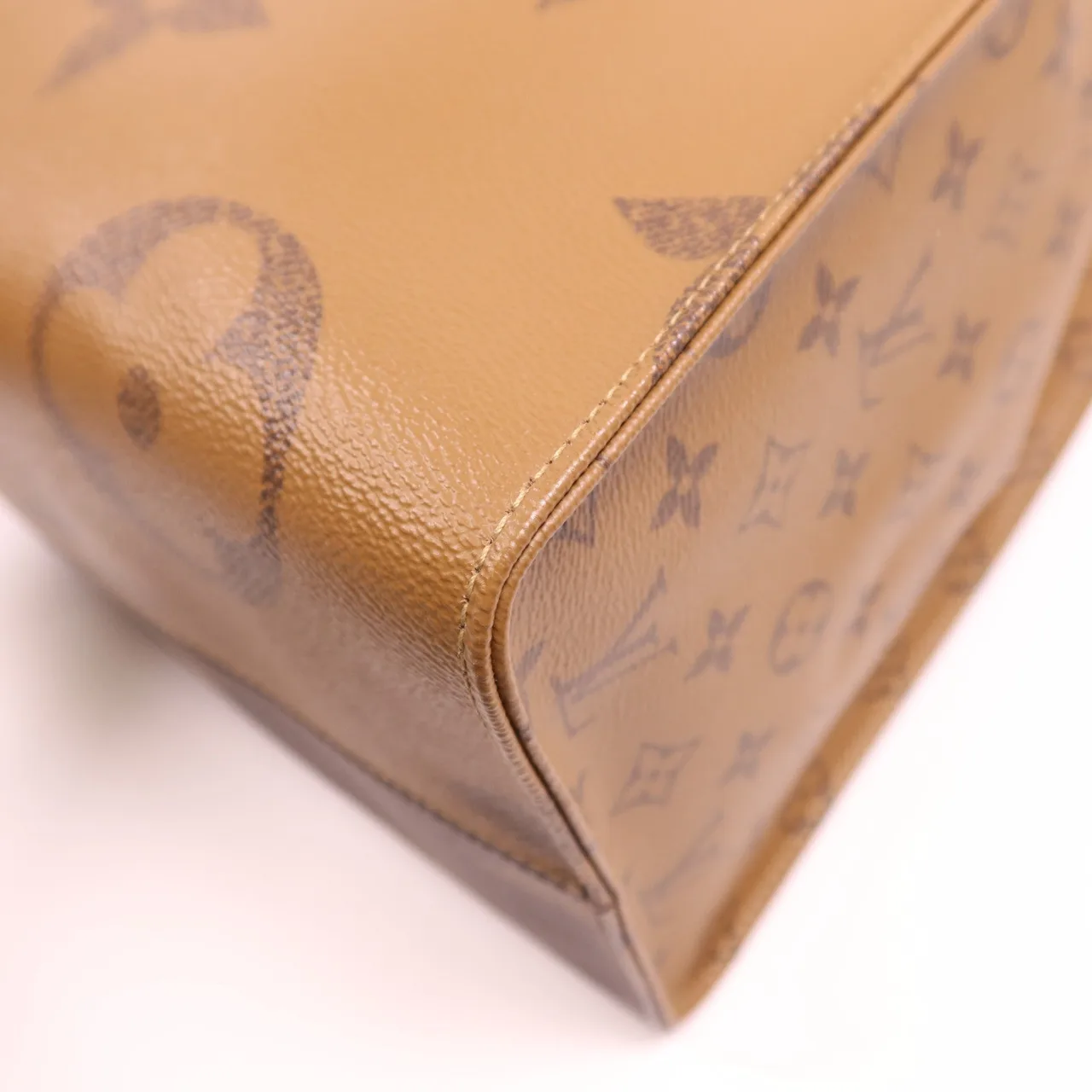 LOUIS VUITTON OnTheGo M45320 兩用包 塗層帆布 棕色 / Brown 塗層帆布 中古品A - 縮圖 8