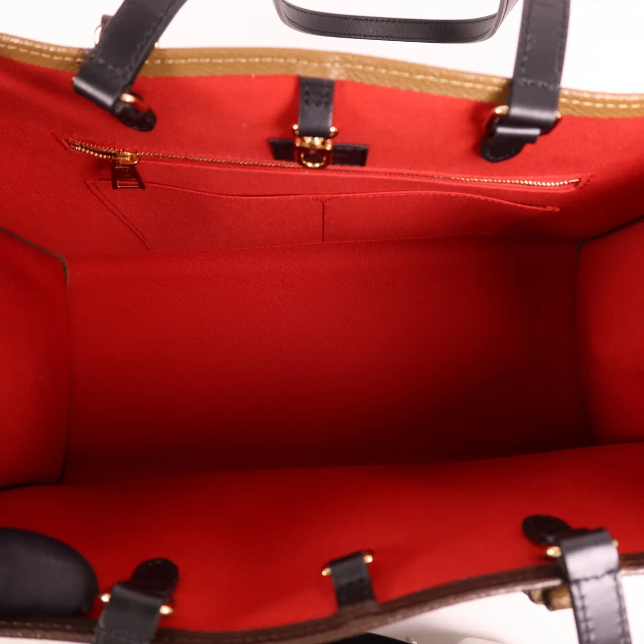 LOUIS VUITTON OnTheGo M45320 兩用包 塗層帆布 棕色 / Brown 塗層帆布 中古品A - 縮圖 12