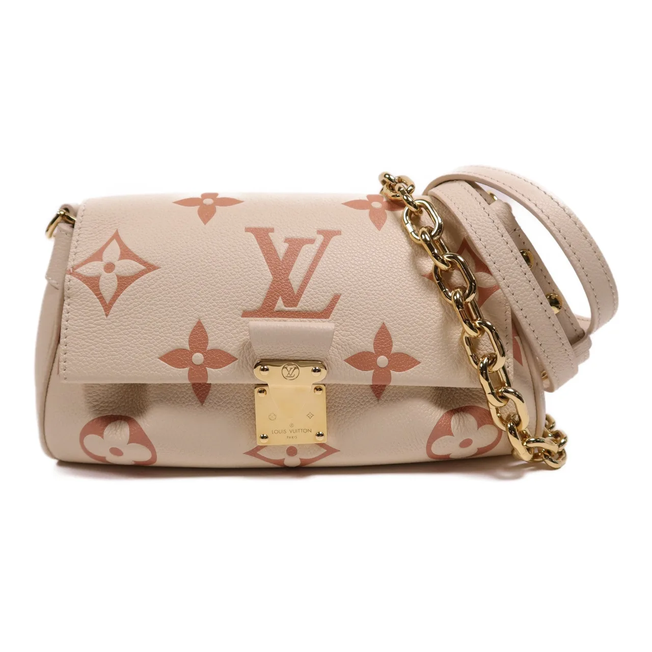 LOUIS VUITTON Favorite M46393 兩用包 牛皮 米色 / White