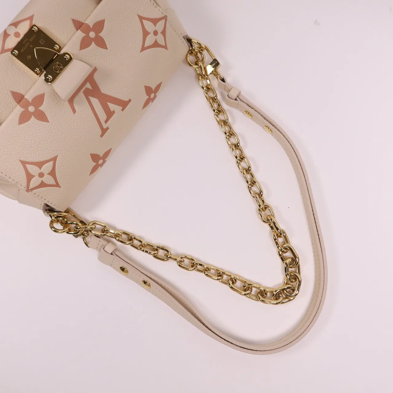LOUIS VUITTON Favorite M46393 兩用包 牛皮 米色 / White 牛皮 中古品A - 縮圖 8