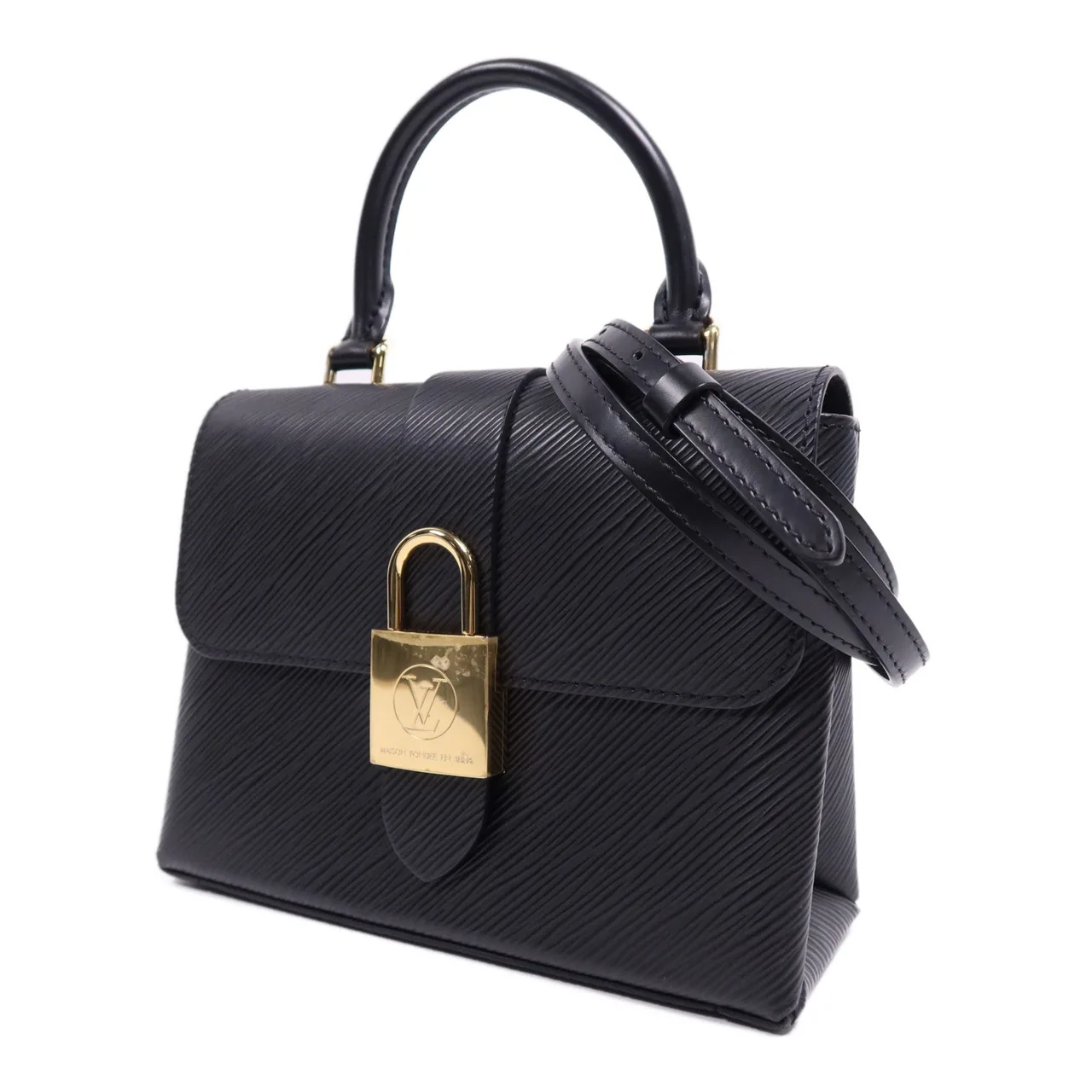 LOUIS VUITTON Locky M52880 兩用包 牛皮 黑色 / Black 牛皮 中古品B - 縮圖 3