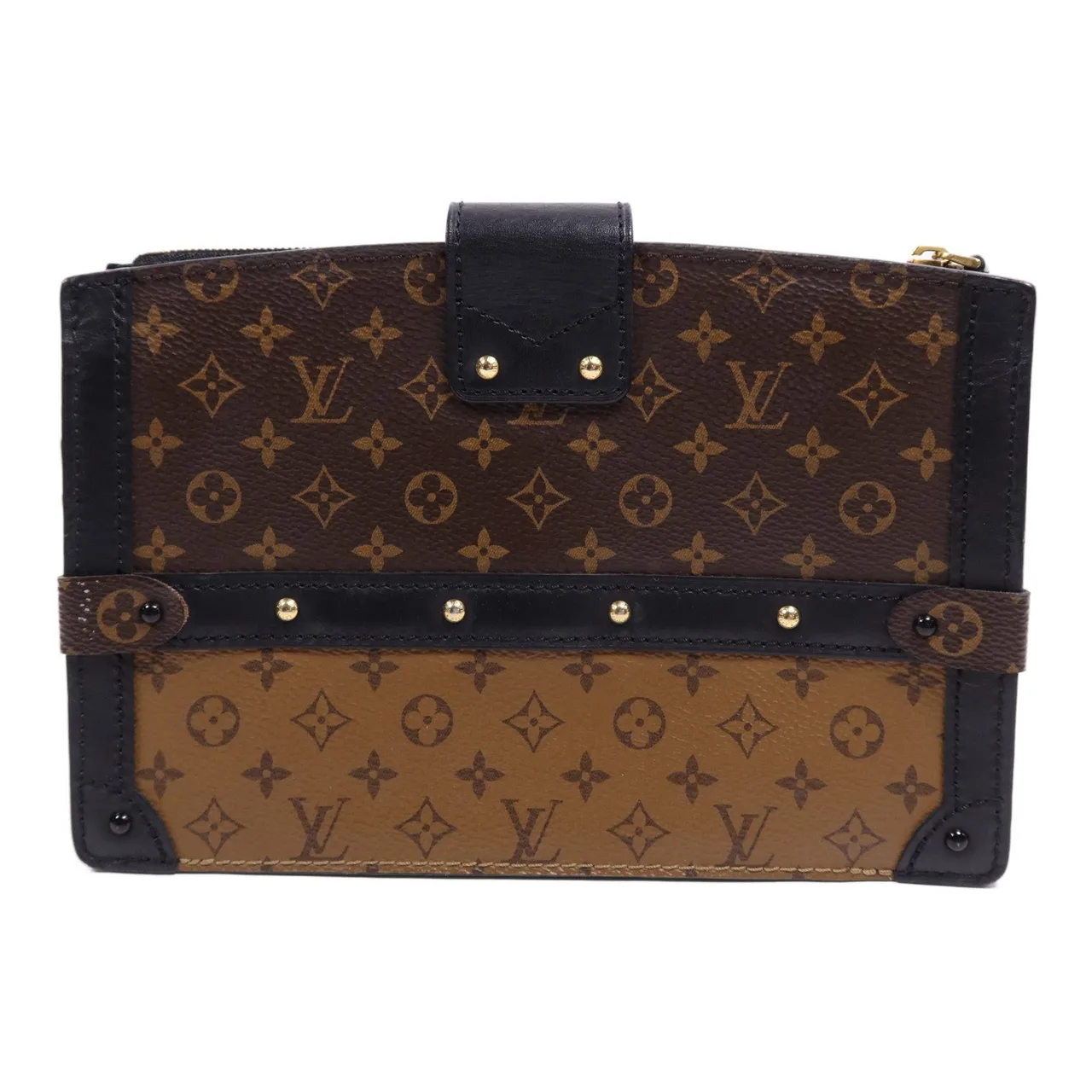 LOUIS VUITTON Trunk M43596 肩背包 塗層帆布 棕色 / Brown 塗層帆布 中古品B - 縮圖 2